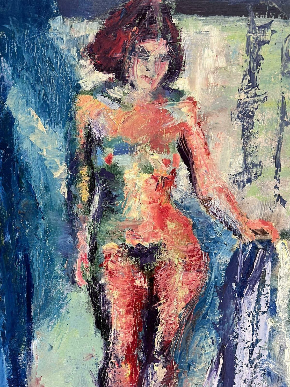 Helen Greenfieldenglish Impressionist Oil Painting Artists Nude Model Posed For The Artist photo 812.0