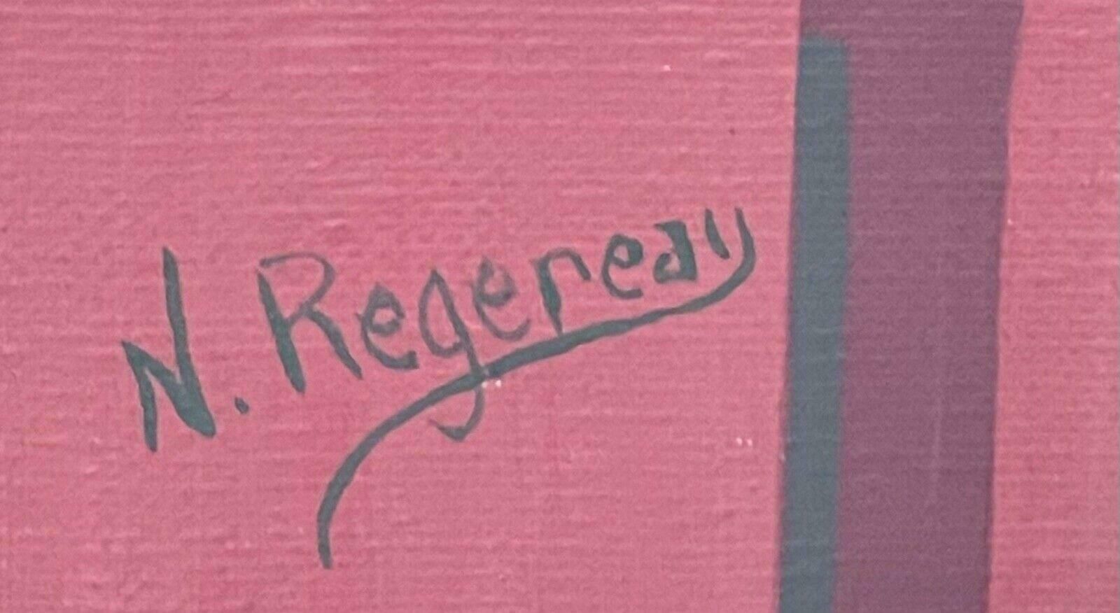 Unknownlarge French Contemporary Signed Abstract Painting   Amazing Colors & Shapeslate 20th Century photo 792.0