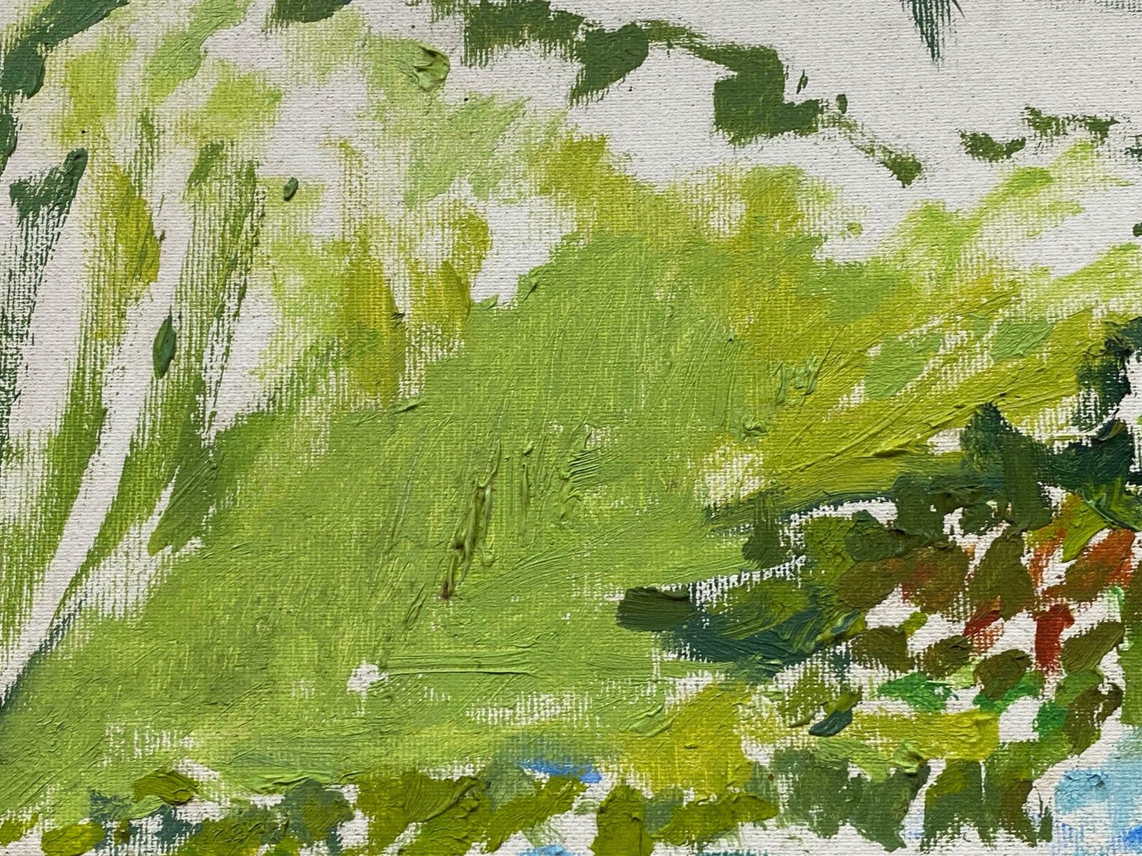 Douglas Stuart Allenimpressionist Oil Painting   Green And Blue Landscape20th Century photo buy