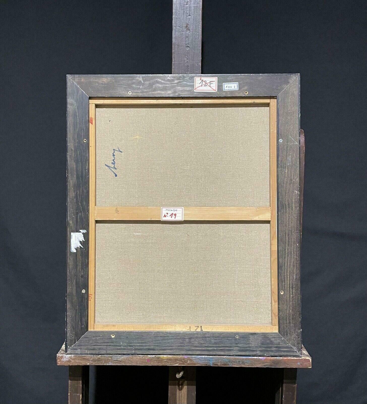 R.Leroyrene Leroy (B.1932) Signed French Contemporary Abstract Cubist Painting Figures2000's photo 970.0