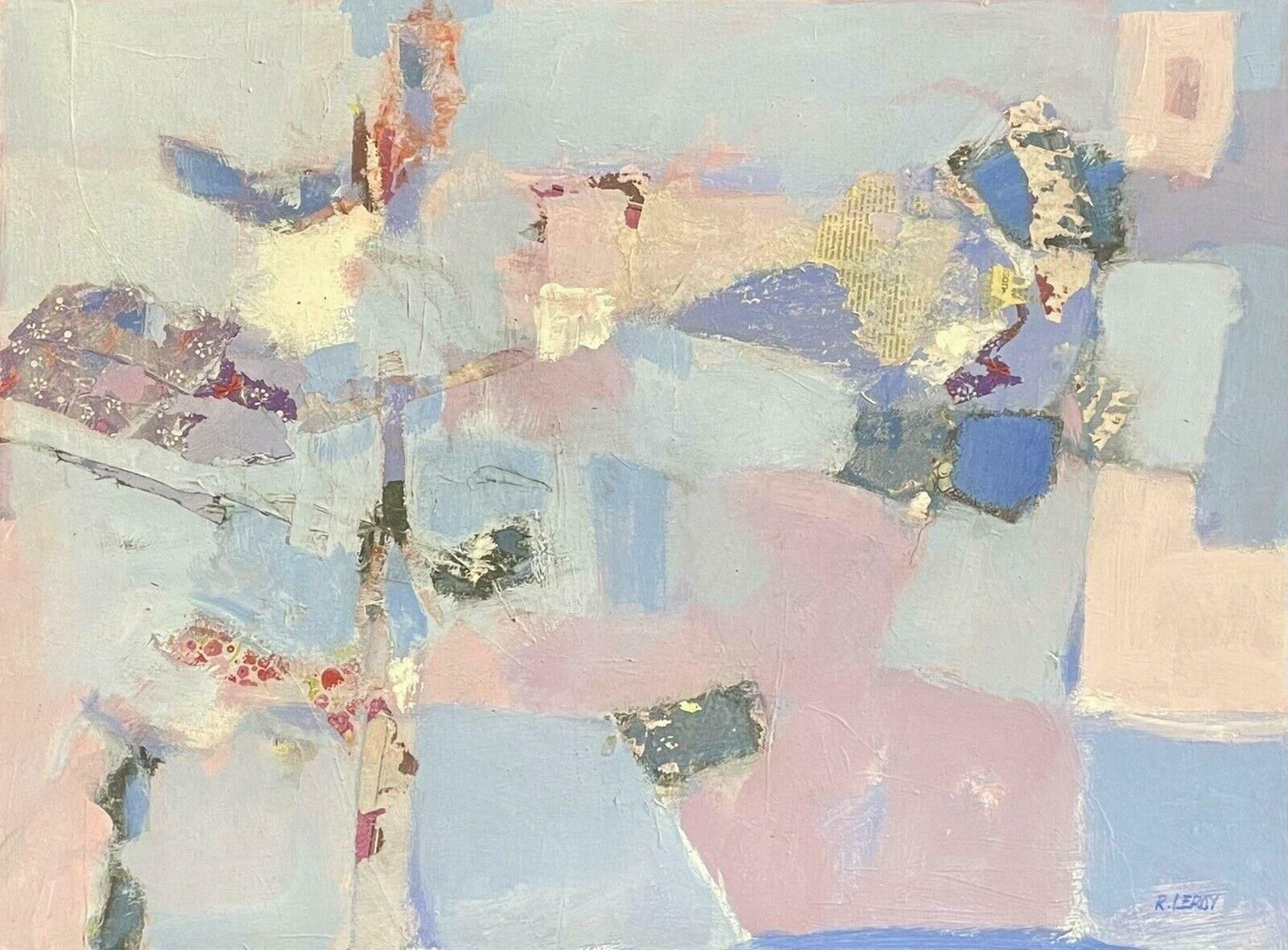 R.Leroyoriginal French Contemporary Abstract Cubist Painting   Rene Leroy (B.1932)2000's