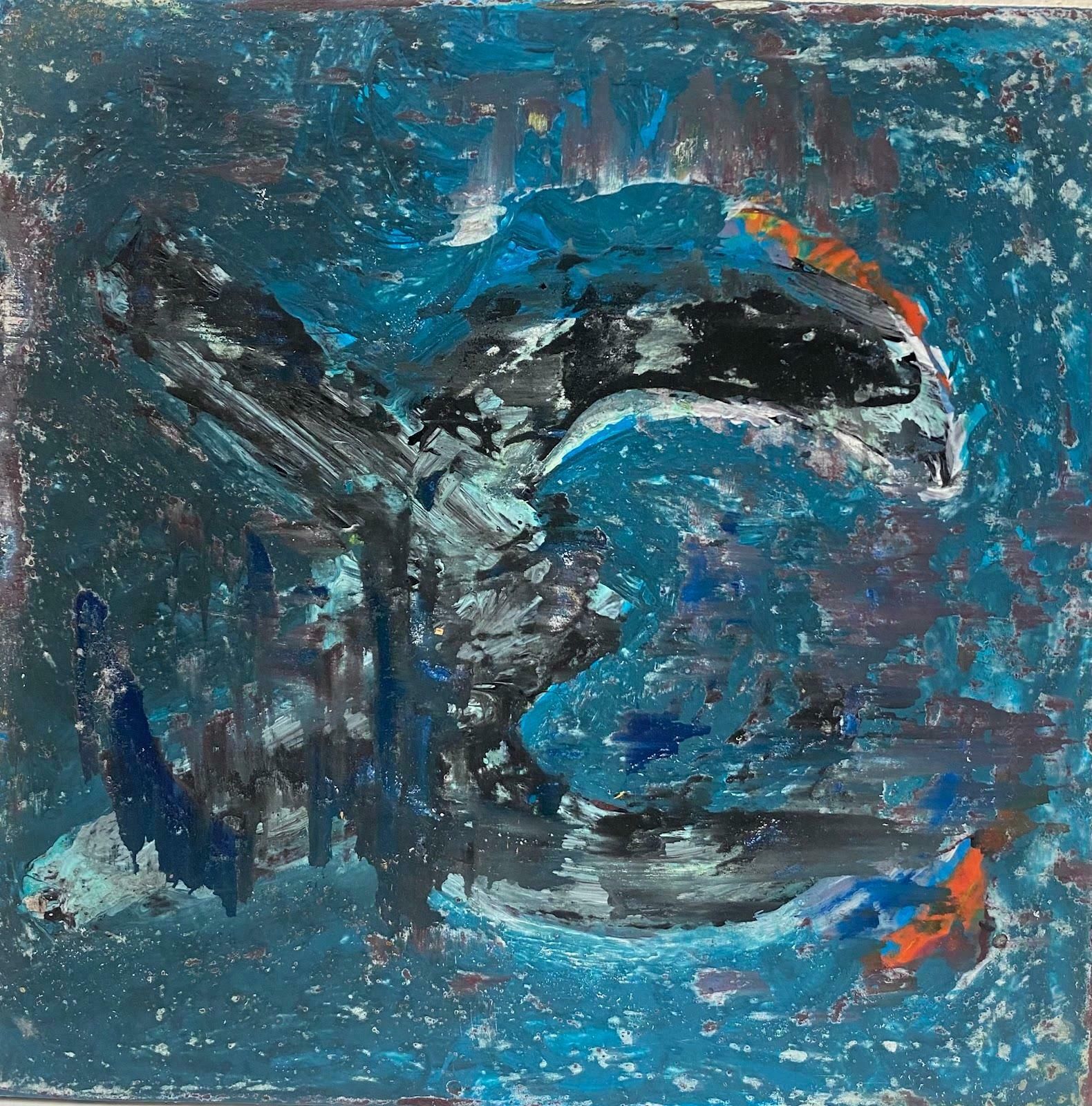Jacques Coulais (1955 2011)french Expressionist Abstract Original Painting Artists Studio Provenancemid 20th Century