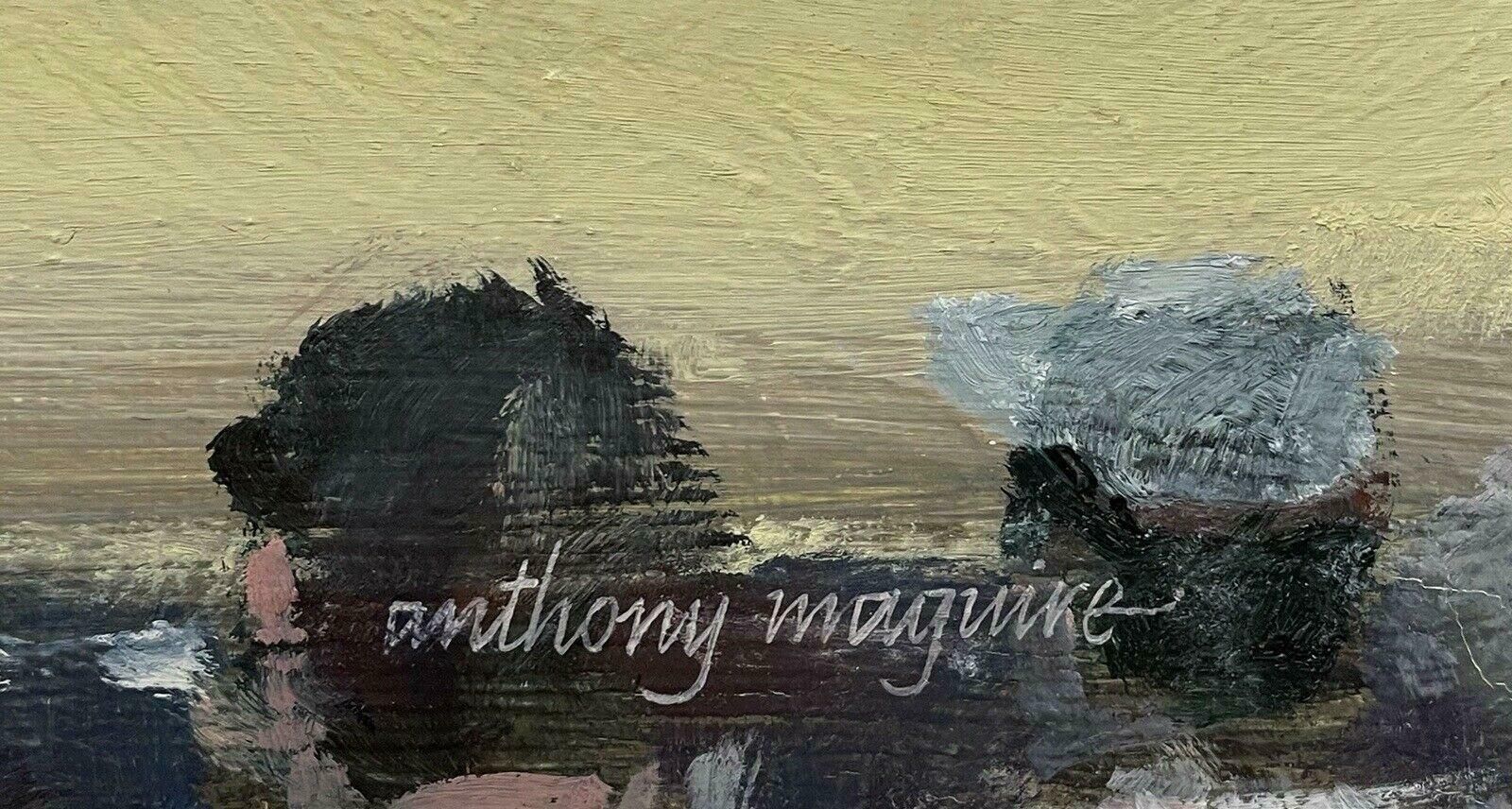 Anthony Maguirenorwegian Trotting Horse Racing   Large Oil Painting   By Anthony Maguirec. 2000's photo vinterior