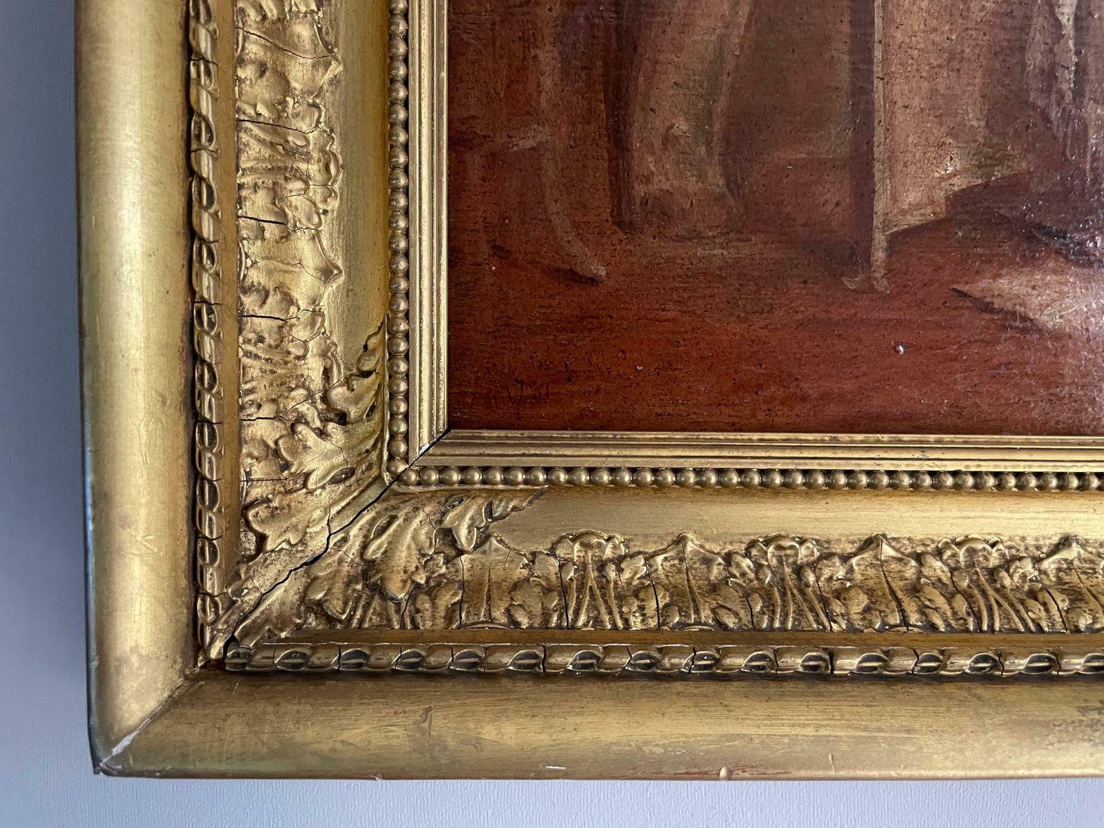 Fine Early 1700's French Oil Elegant Figures Lady Being Dressed Rococo Interiorc. 1720's photo 4509.0