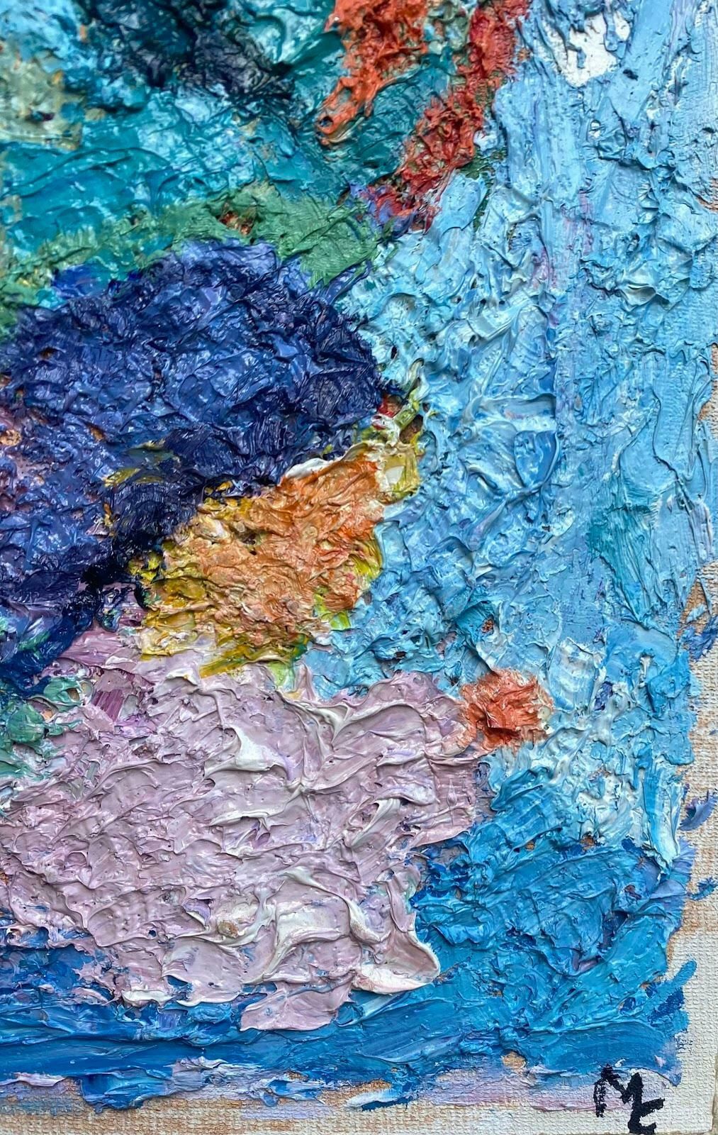 Maggy Clarysseimpressionst Oil Painting French Painting Thick Impasto Abstract C.2000 photo furniture