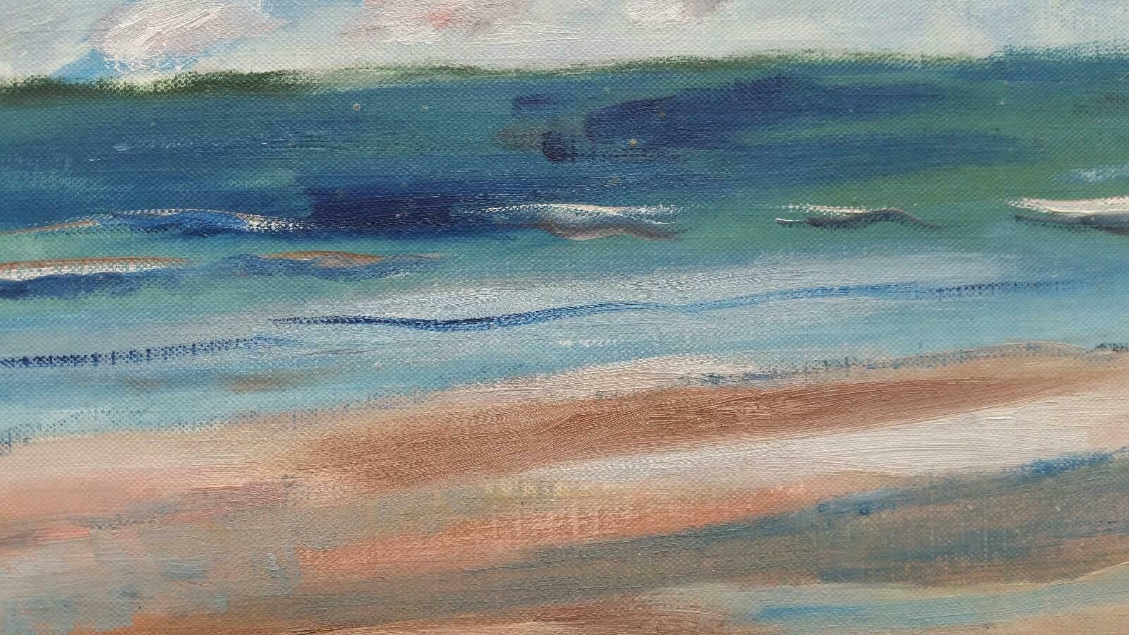 Unknown20th Century French Oil Painting A Storm Approacheslate 20th Century photo buy