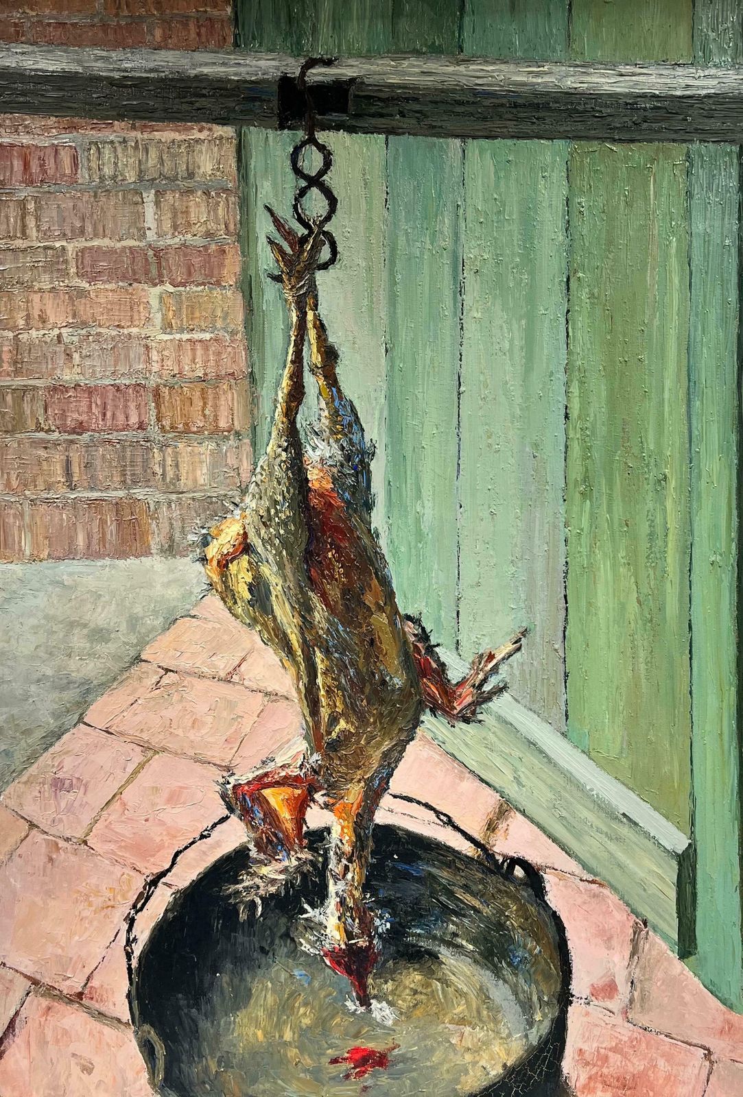 Josine Vignonhuge Mid Century French Oil Still Life Dead Game Bird1960's