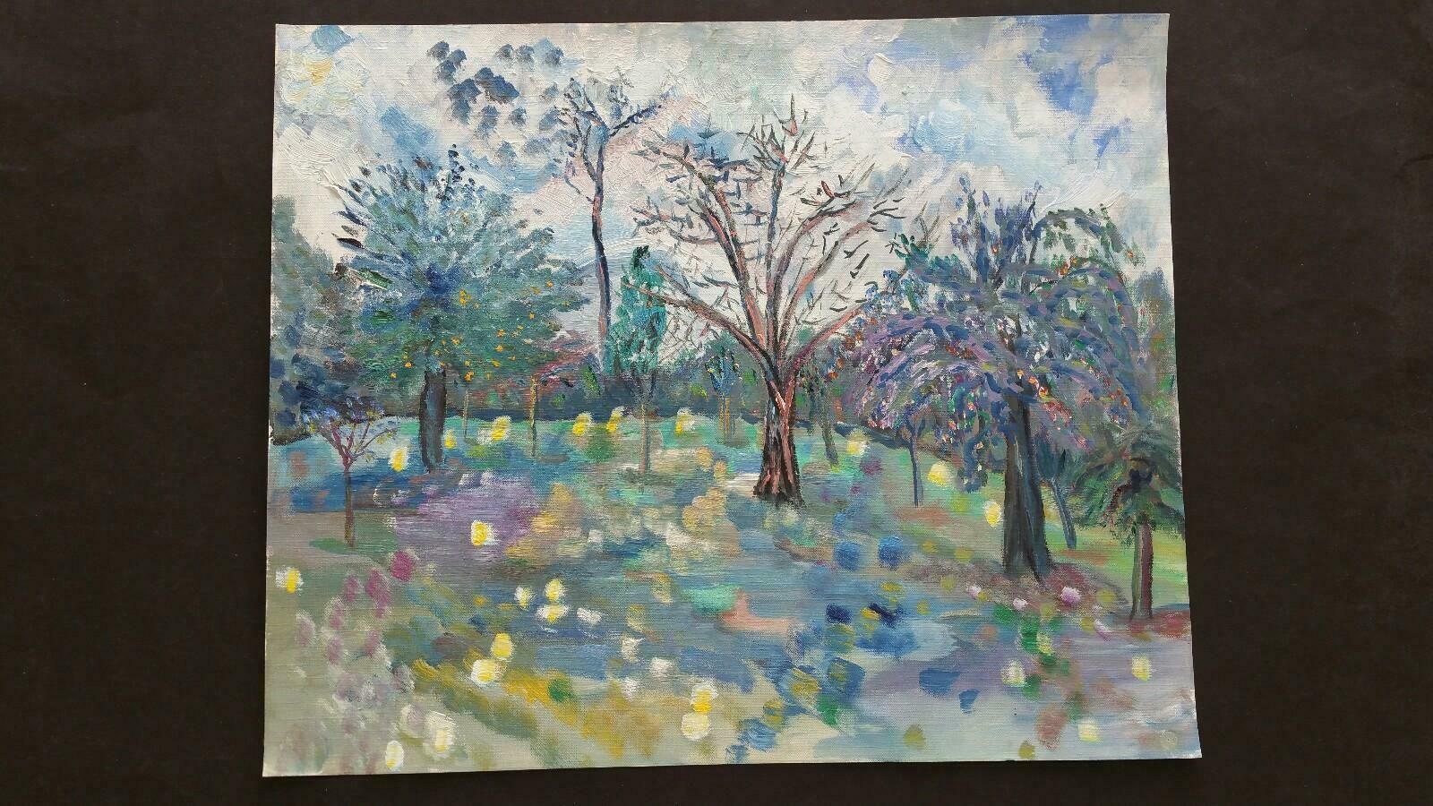 Unknown20th Century French Oil Painting Olives And Lemons In Provencelate 20th Century photo for sale