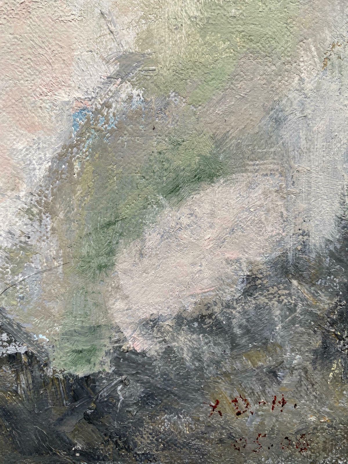 Yvette Dubois Habasqueyvette Dubois Habasque (1929 2016) French Cubist Abstract Paintingc.2000s photo for sale