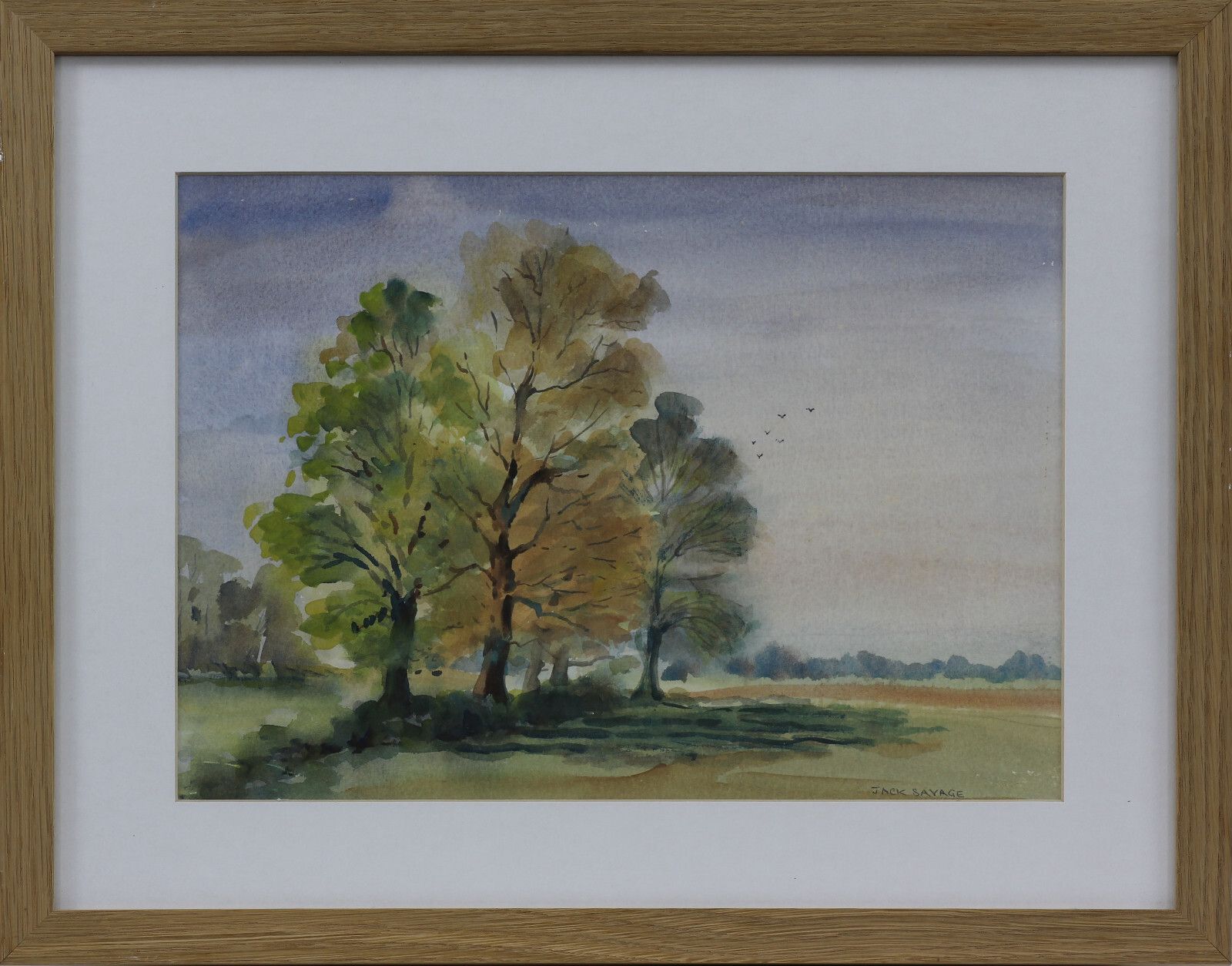 Watercolour By Jack Savage. A Study Of Trees In Nature. photo Art