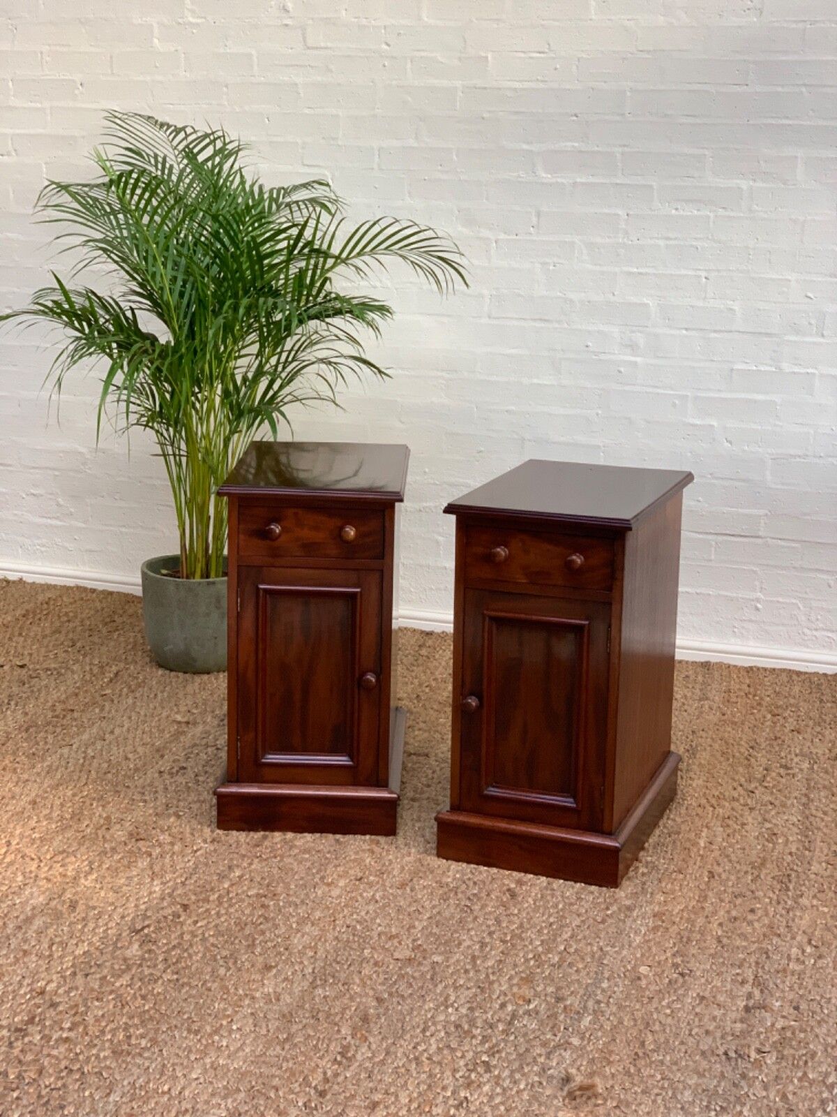 Antique Mahogany Bedside\ Nightstand photo furniture