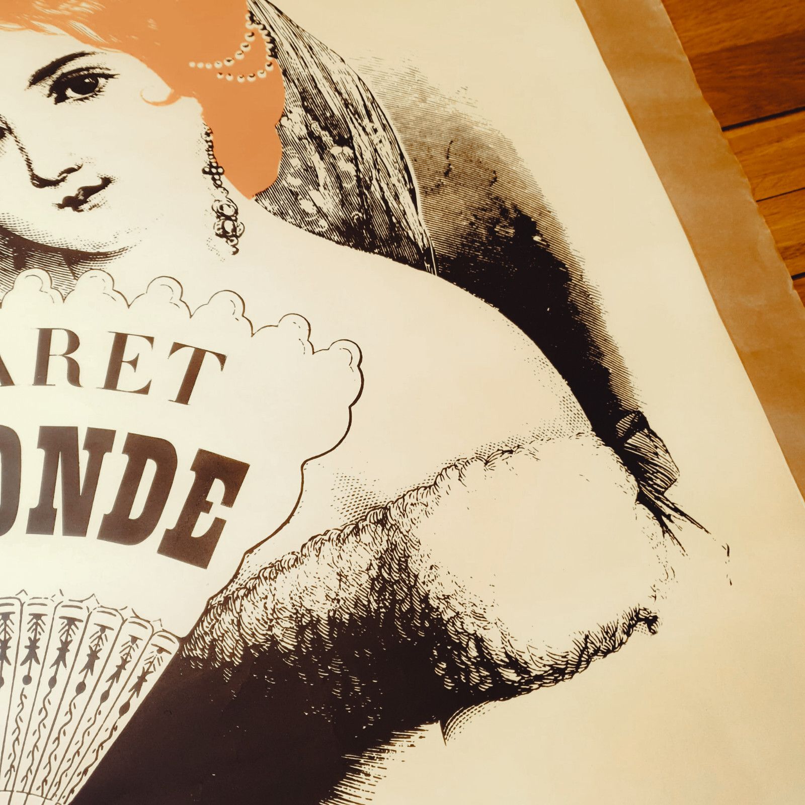 Cabaret La Blonde Tivoli White Version 1940s Rare Vintage Original Poster H85cm photo 130.0