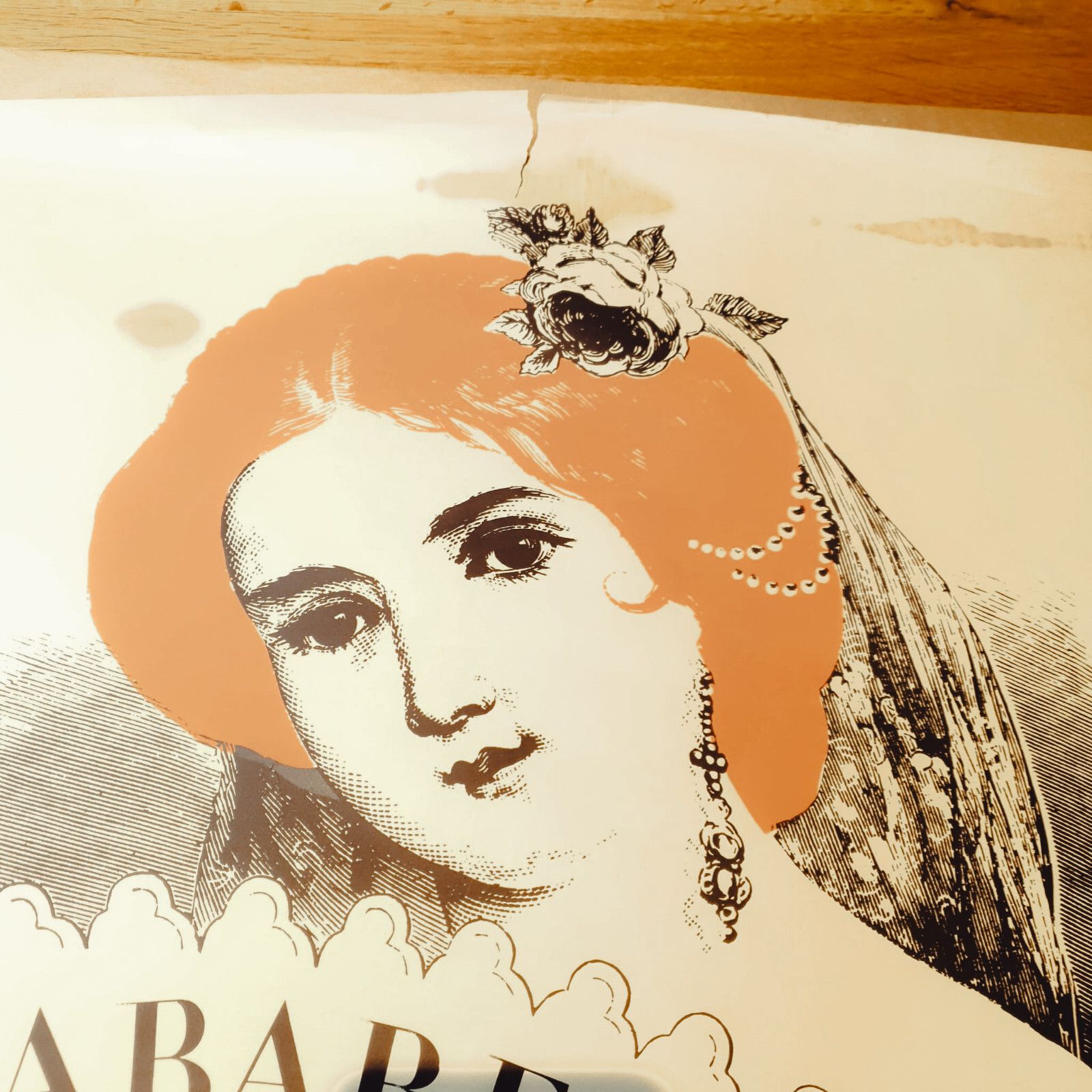 Cabaret La Blonde Tivoli White Version 1940s Rare Vintage Original Poster H85cm photo vintage
