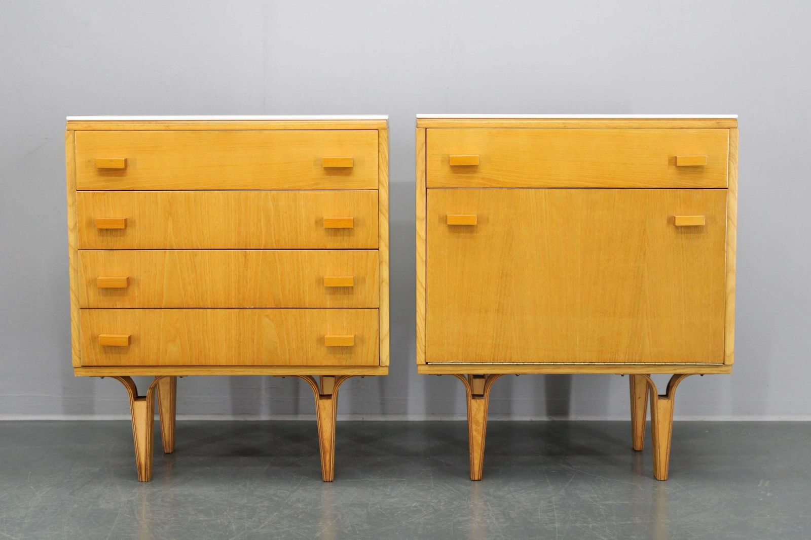 1960s Frantisek Mezulanik Pair Of Chest Of Drawers, Czechoslovakia photo furniture