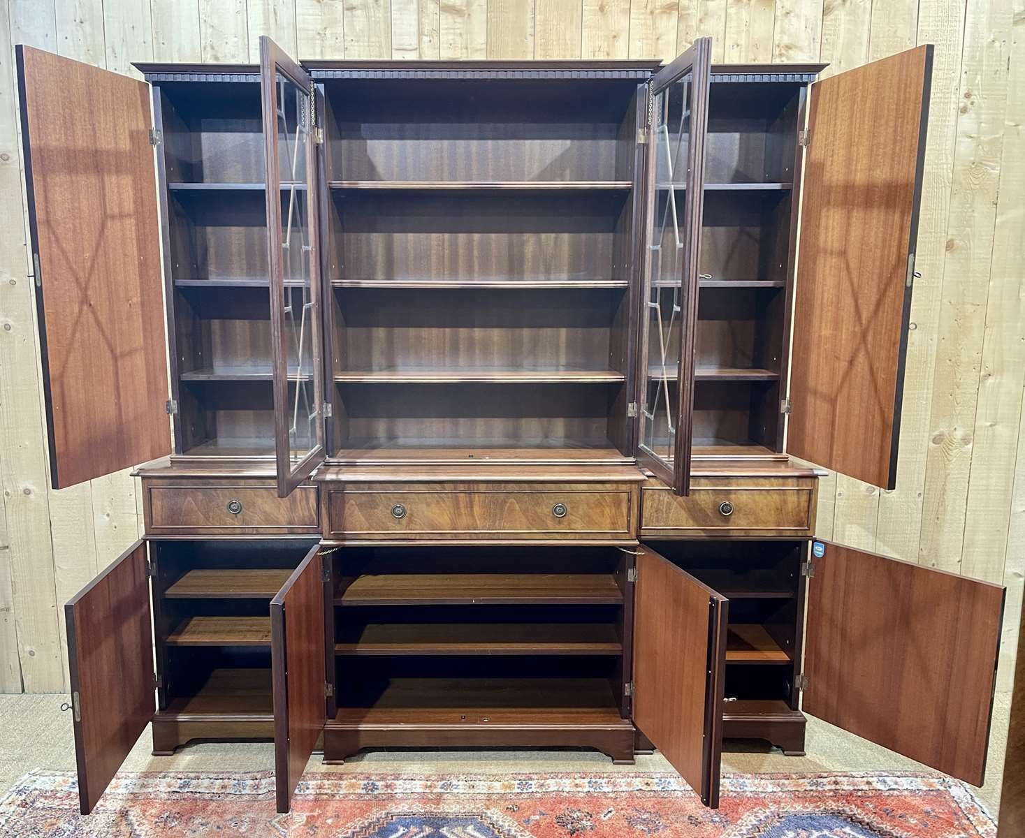 English Bookcase From The 1970s In Mahogany photo 1960.0