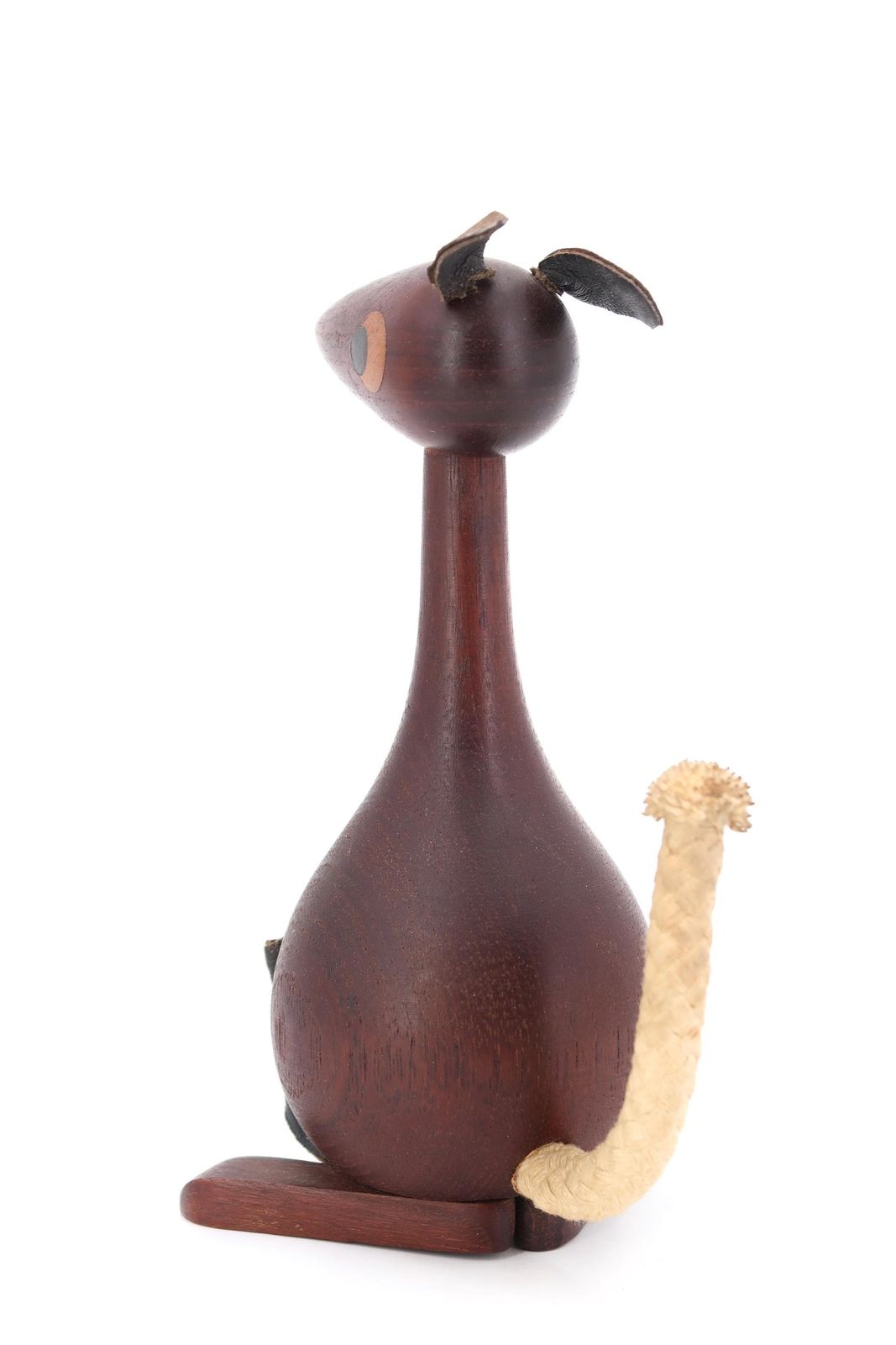 Sveistrup Teak Kangaroo, Luciferdoosjeshouder, Jaren 1960 / Denemarken, Deens, Dier, Figuur, Sculptuur photo Kunst