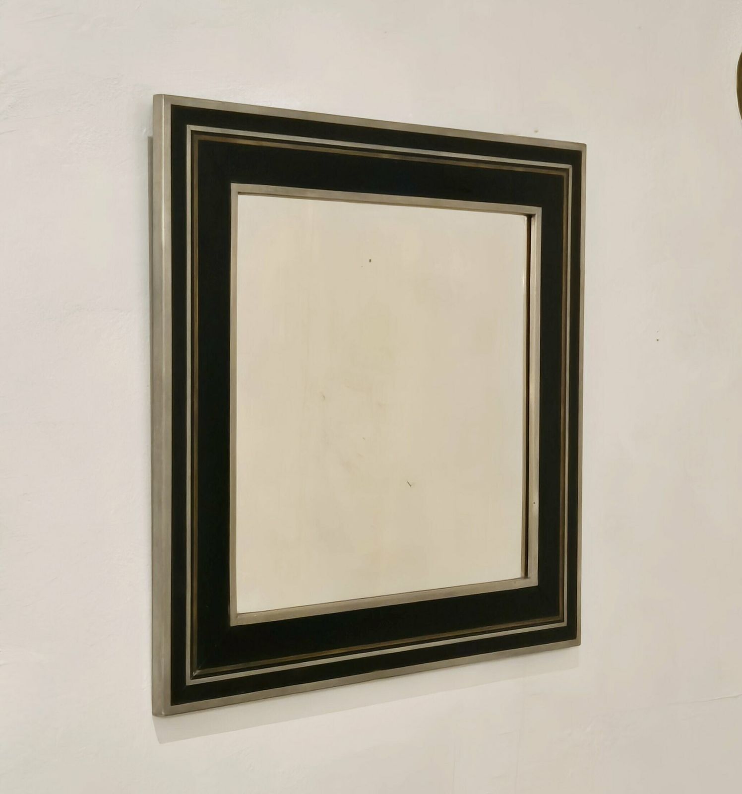 A Swedish Grace Masterpiece, Uno åhren Mirror, Pewter, Brass, Firma Svenskt Tenn