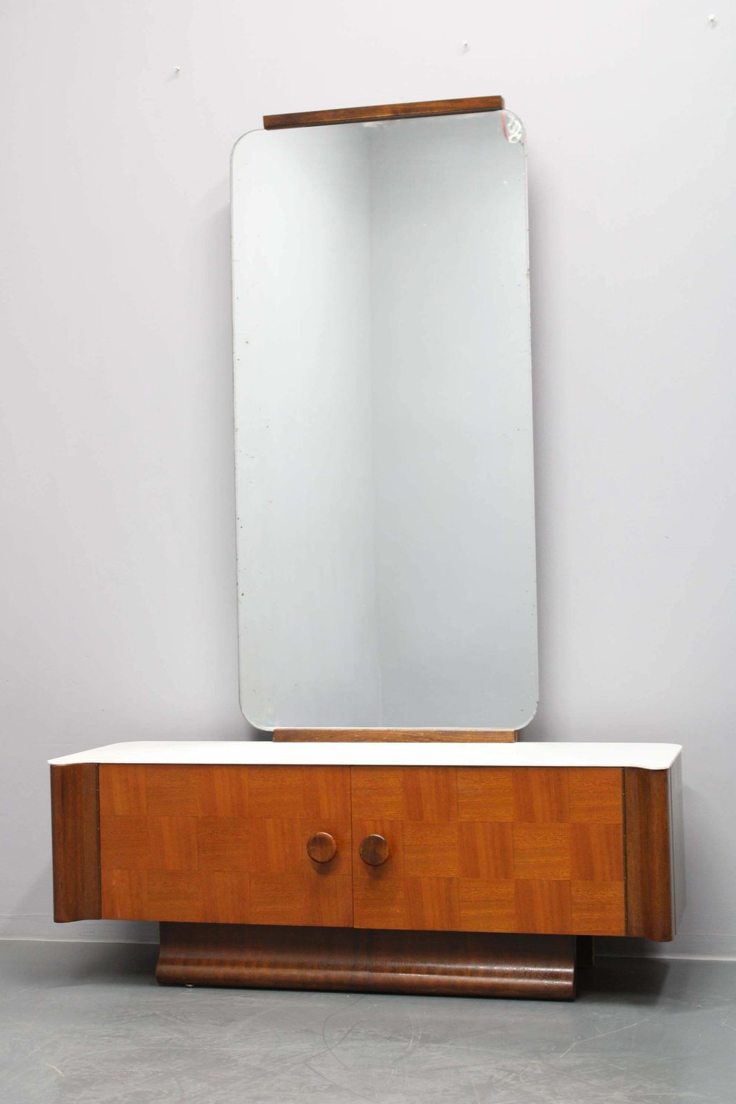 1940s Jindrich Halabala Mirror Cabinet, Czechoslovakia photo furniture