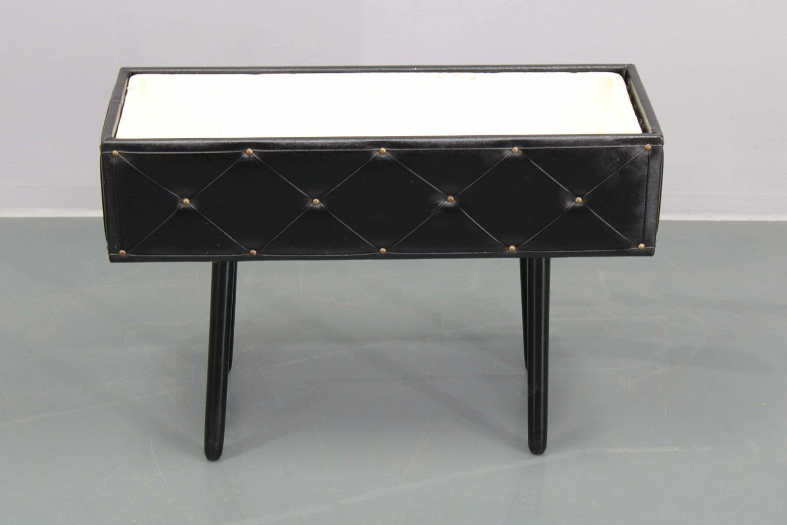 1960s Flower Pot In Leatherette Finish, Denmark photo for sale