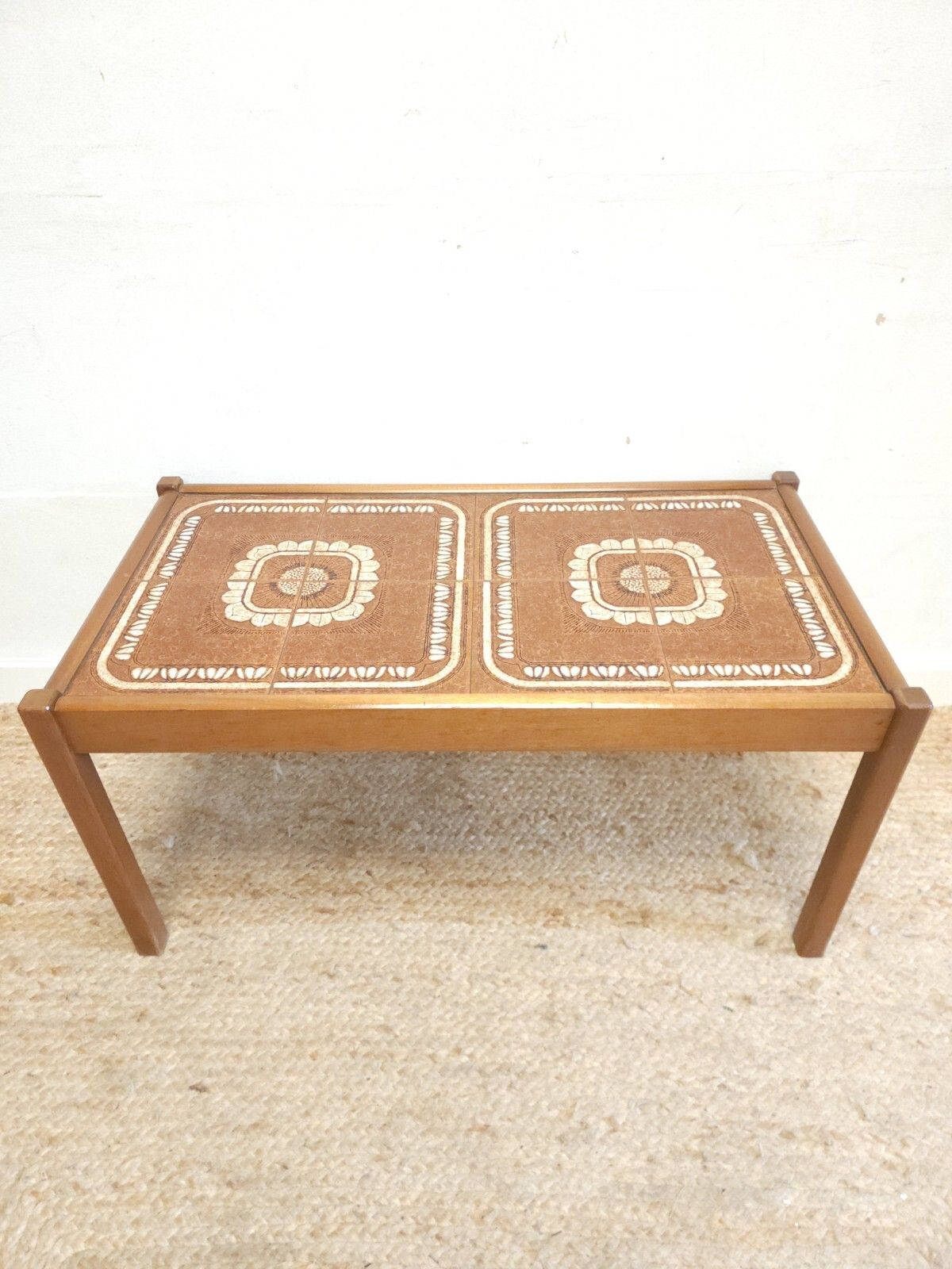 Retro Coffee Table Tile Top Mid Century Original 1960s Vintage Delivery photo furniture