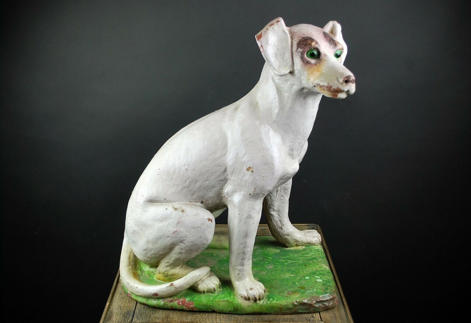 Glazed Terracotta Dog, 18th, 18th Century And Earlier