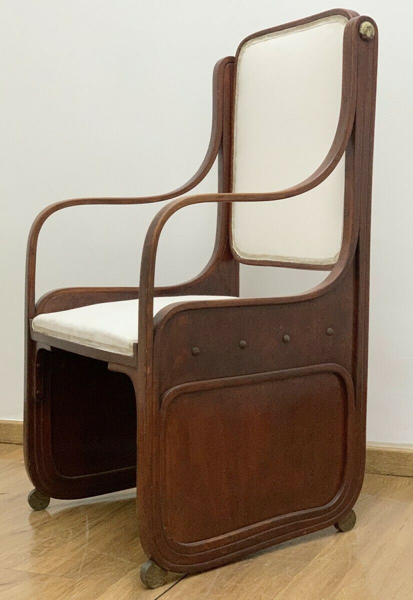 Pair Of Armchairs By Koloman Moser   Vienna Secession C.1900 photo for sale
