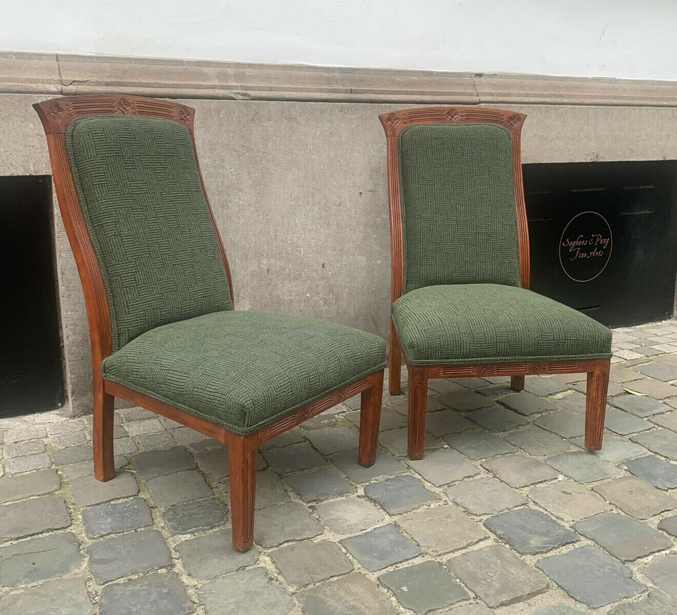 Pair Of Art Nouveau Low Chairs photo furniture