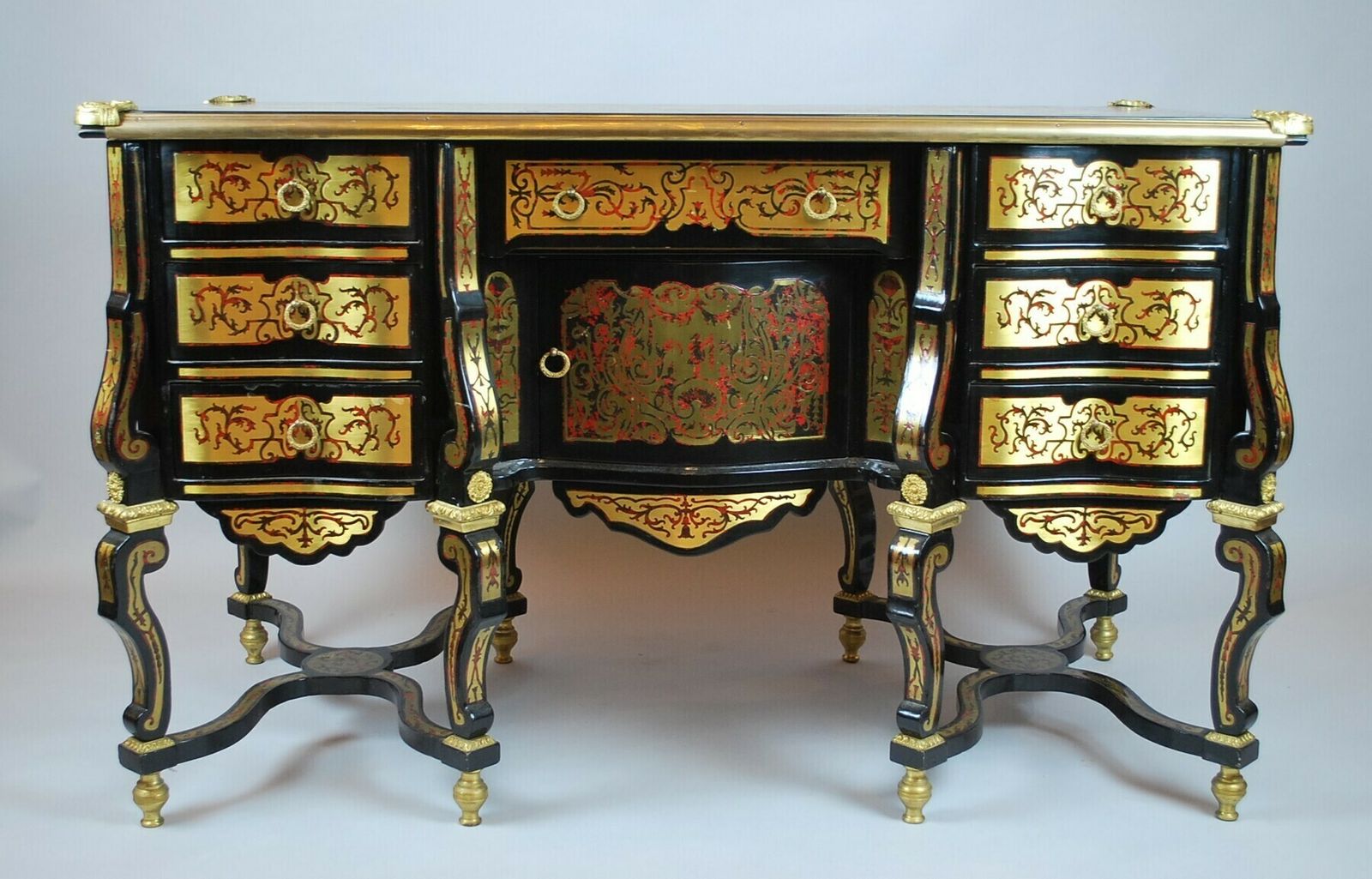 Mazarin Desk In Louis XIV Style, 20th
