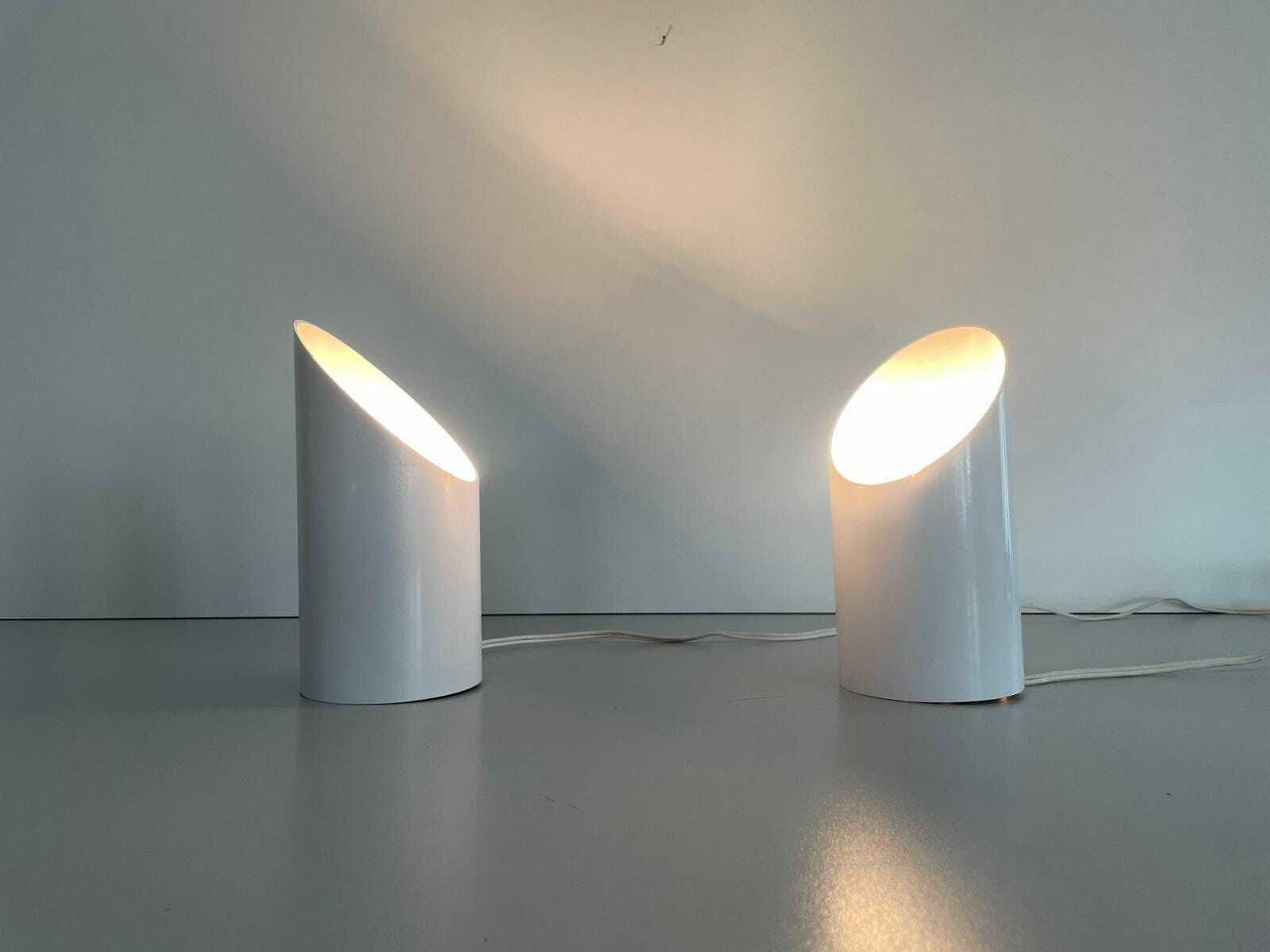 Tubular Design White Metal Pair Of Sconces Or Ceiling Lamps By Francesconi Fratelli Brescia 1, 1970s, Italy photo 2027.0