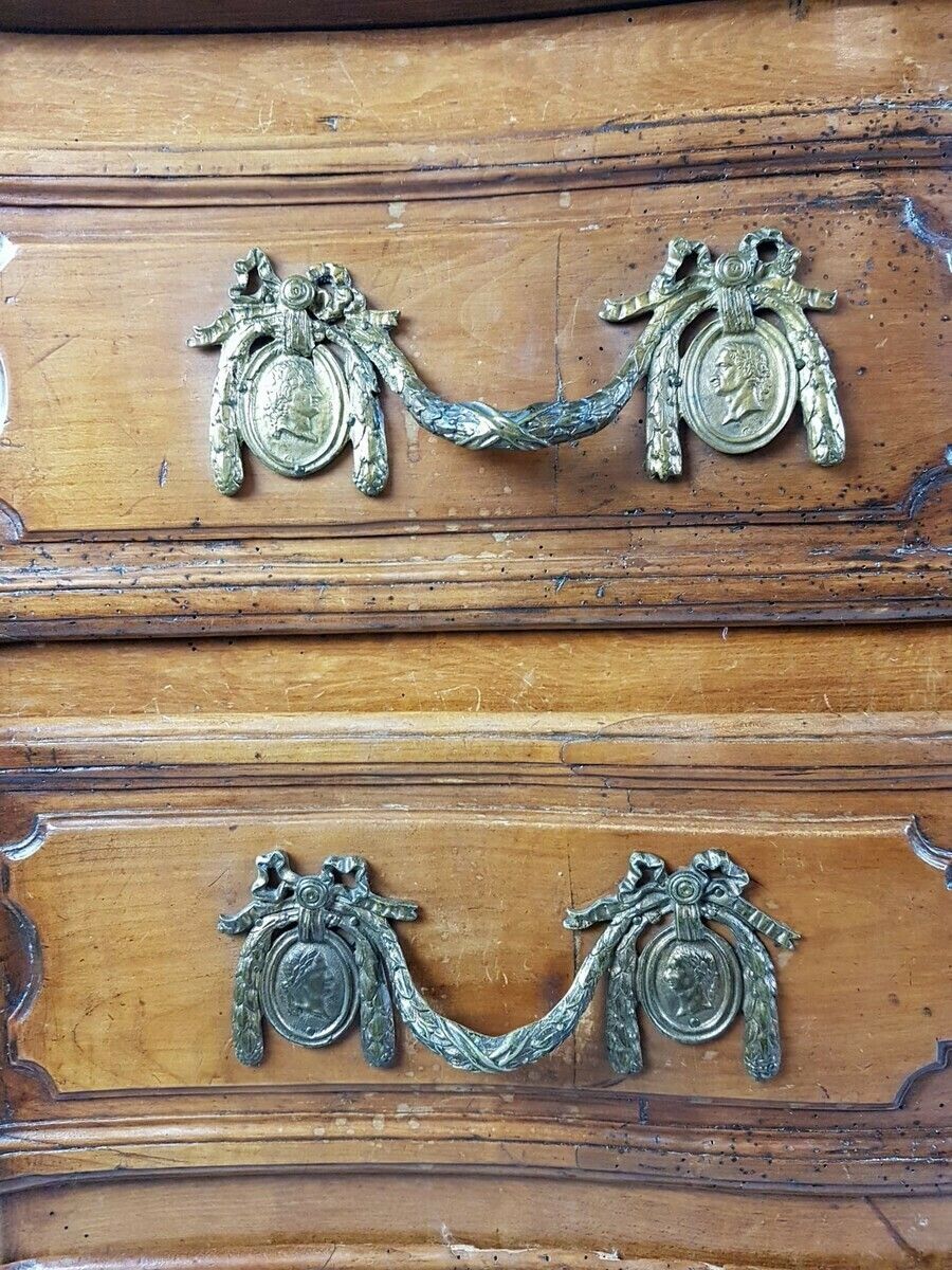 Louis XIV Crossbow Chest Of Drawers In Walnut, 18th photo buy