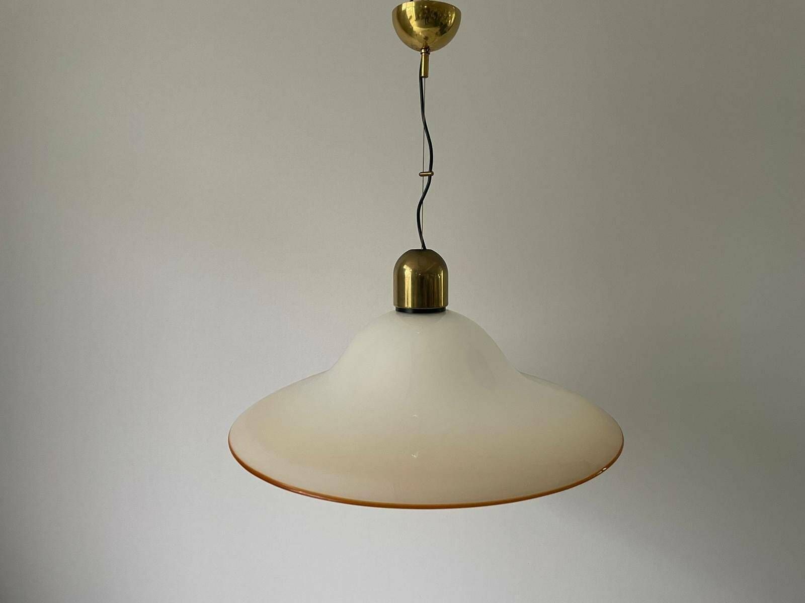 Murano Glass Suspension Pendant Lamp, 1960s, Italy