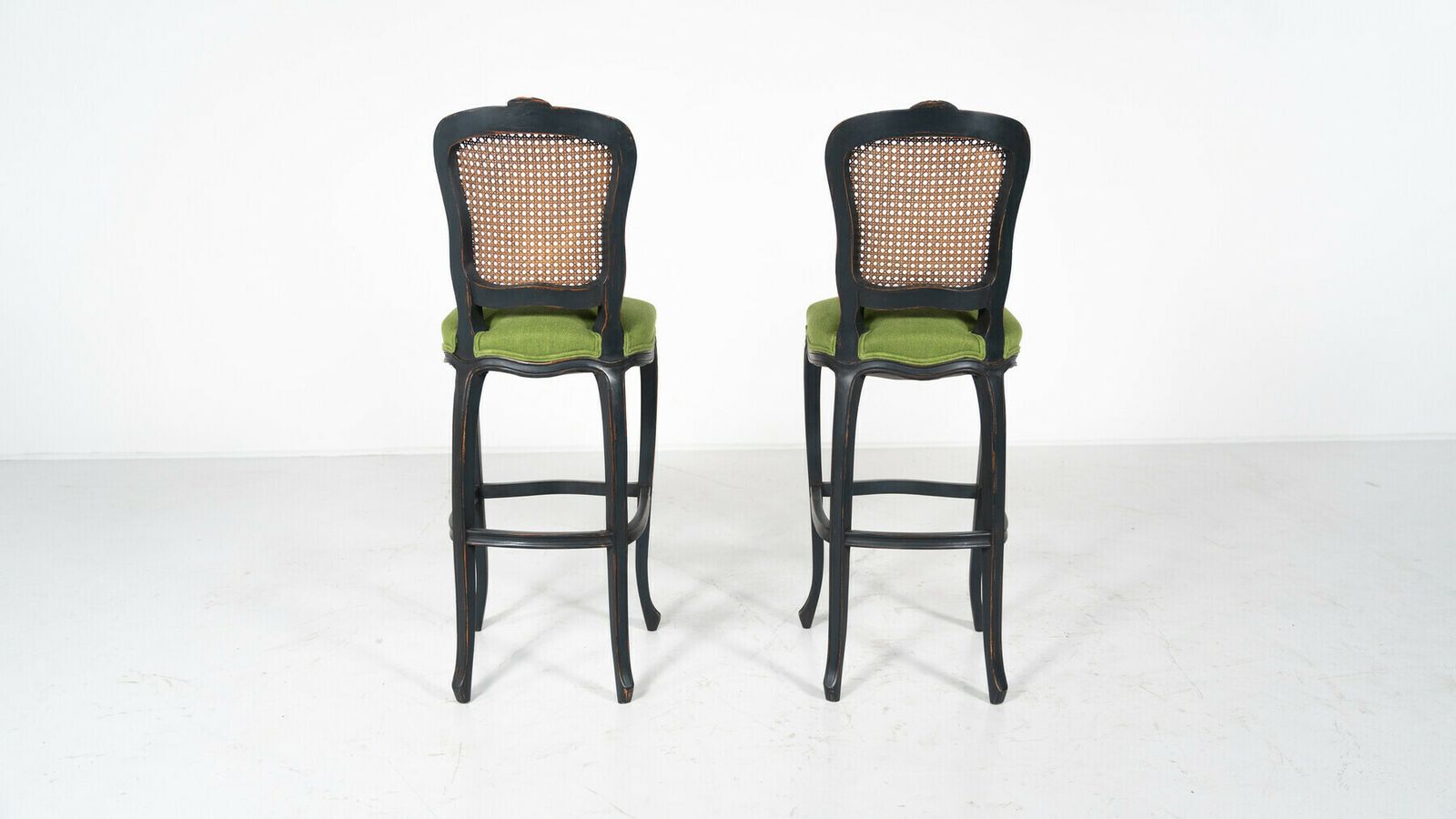 Pair Of Louis XV Style High Chairs, 20th photo Furniture