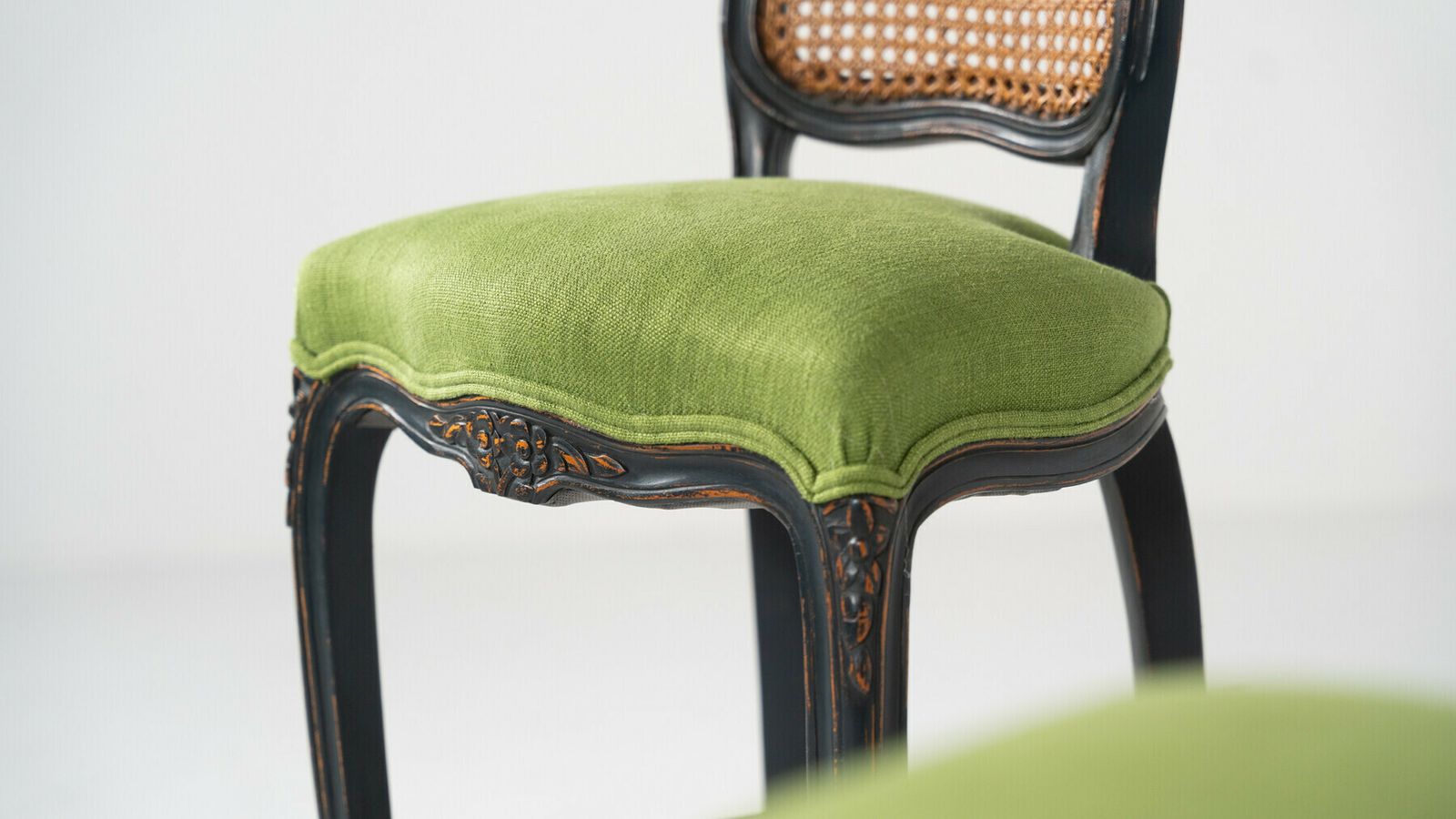 Pair Of Louis XV Style High Chairs, 20th photo vinterior