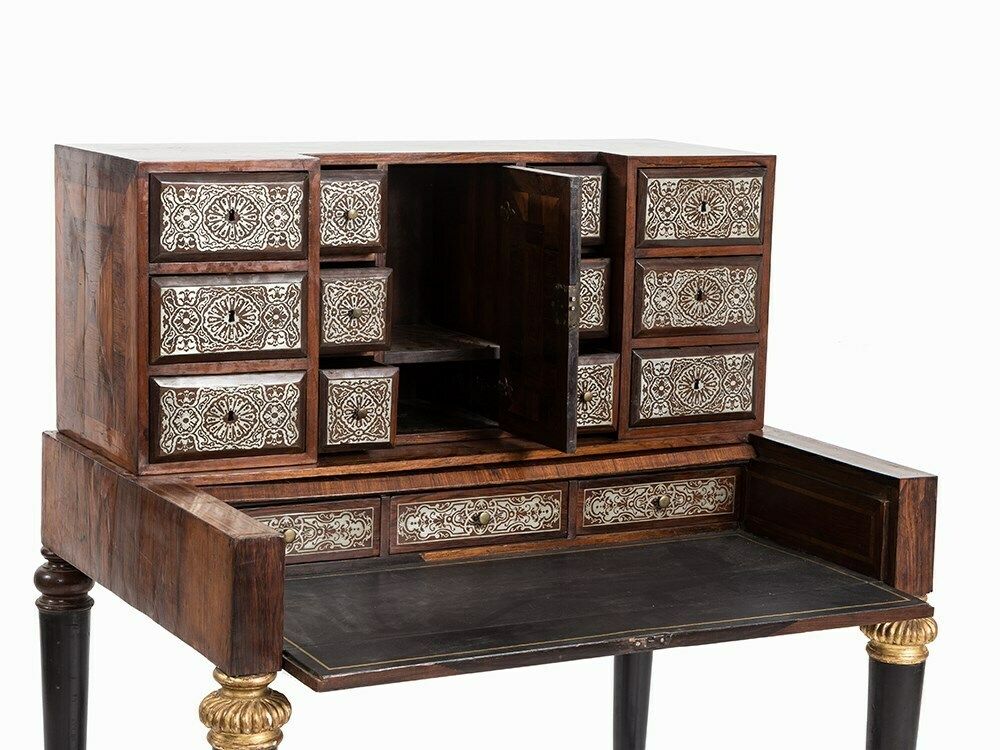 17th C. Rosewood And Tin Marquetry Writing Desk photo buy