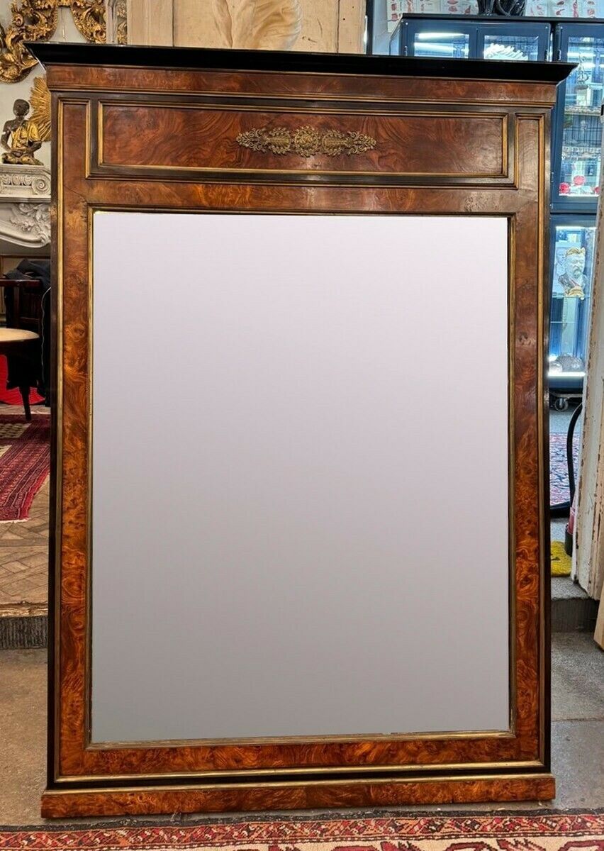 Pair Of Flamed Mahogany And Gilded Bronze Mirrors photo Home Decor