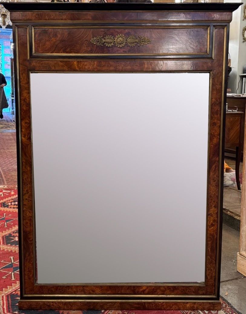Pair Of Flamed Mahogany And Gilded Bronze Mirrors photo buy