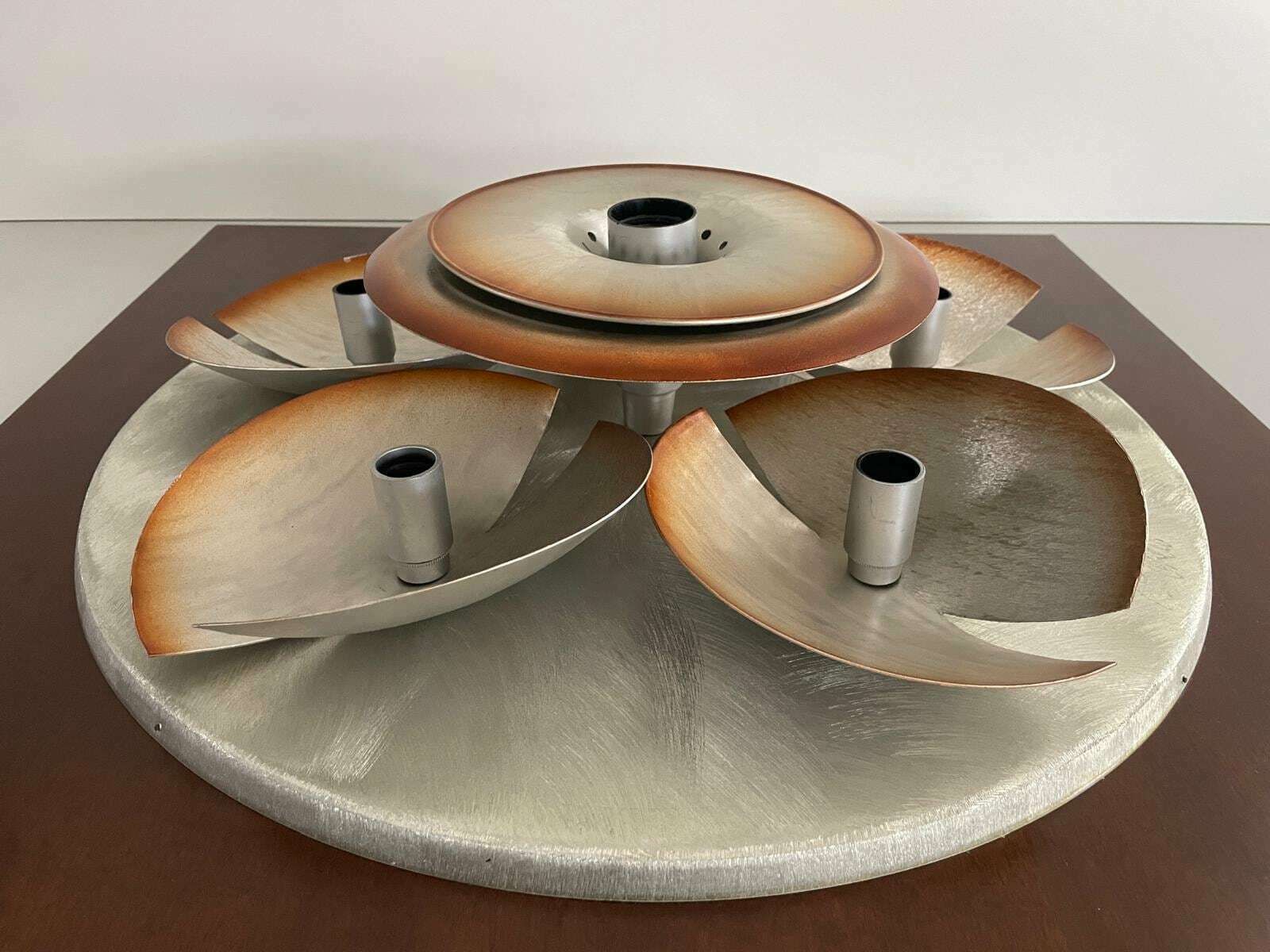 Orange Model Xl Wall Sculpture Lamp By Otello Ciullini For Studio Ef Viareggio, 1970s, Italy photo vinterior