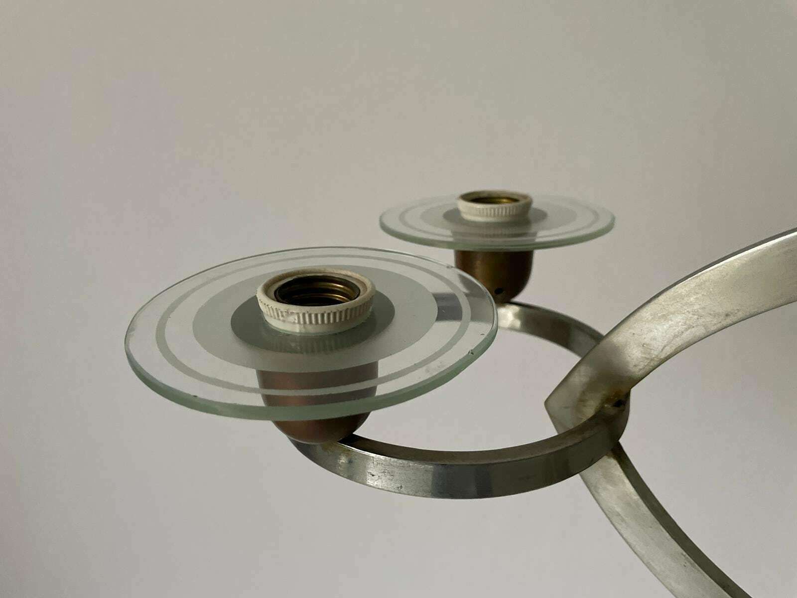 Unusual Design Art Deco Chandelier In Brass And Glass By Pietro Chiesa, 30s, Italy photo buy