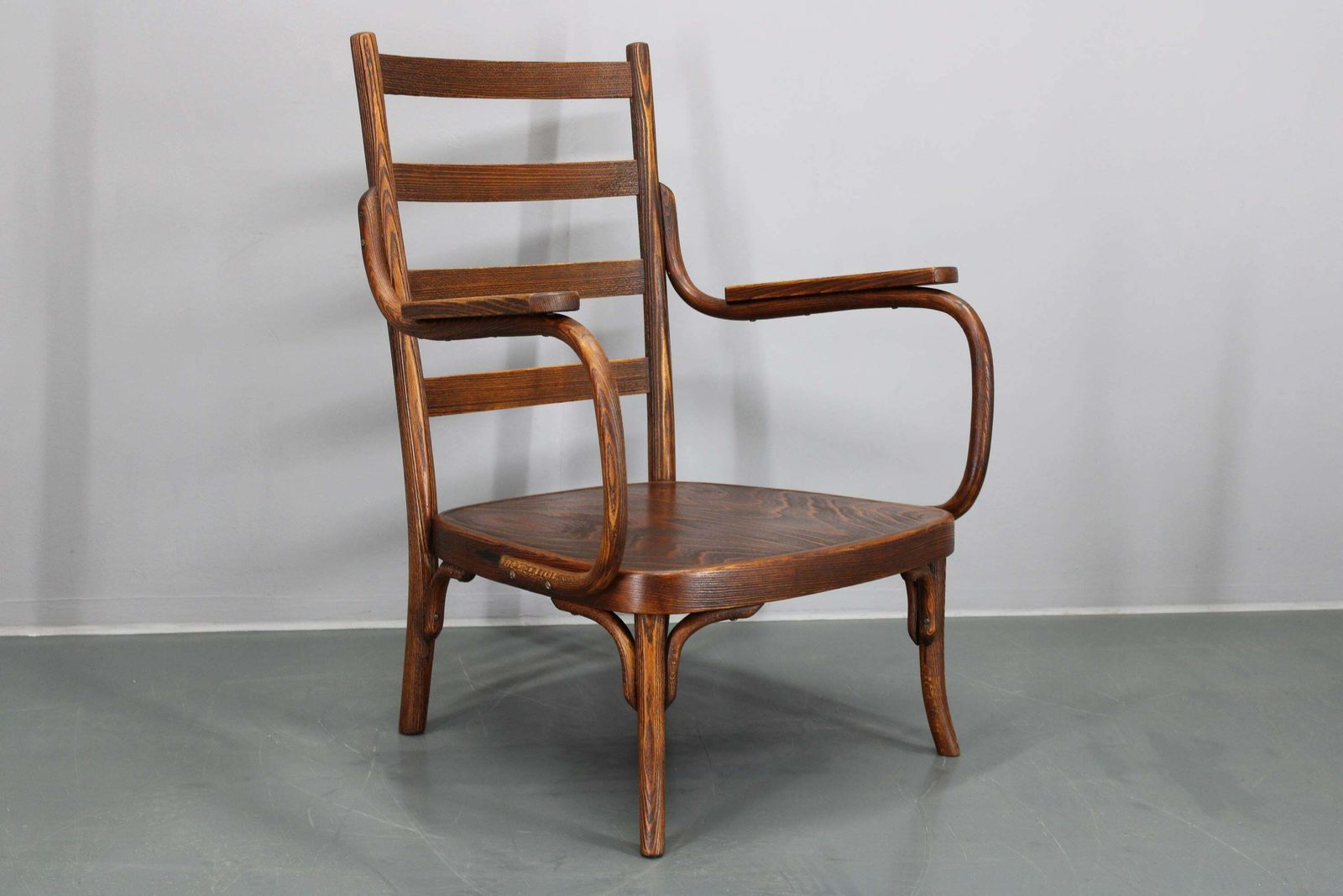 1930s Josef Frank Restored Beech Armcahir By Thonet Model A403/F, Czechoslovakia photo for sale