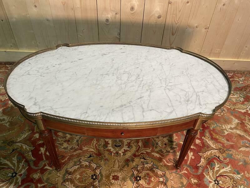 Table Basse Bouillotte De Style Louis XVI photo for sale