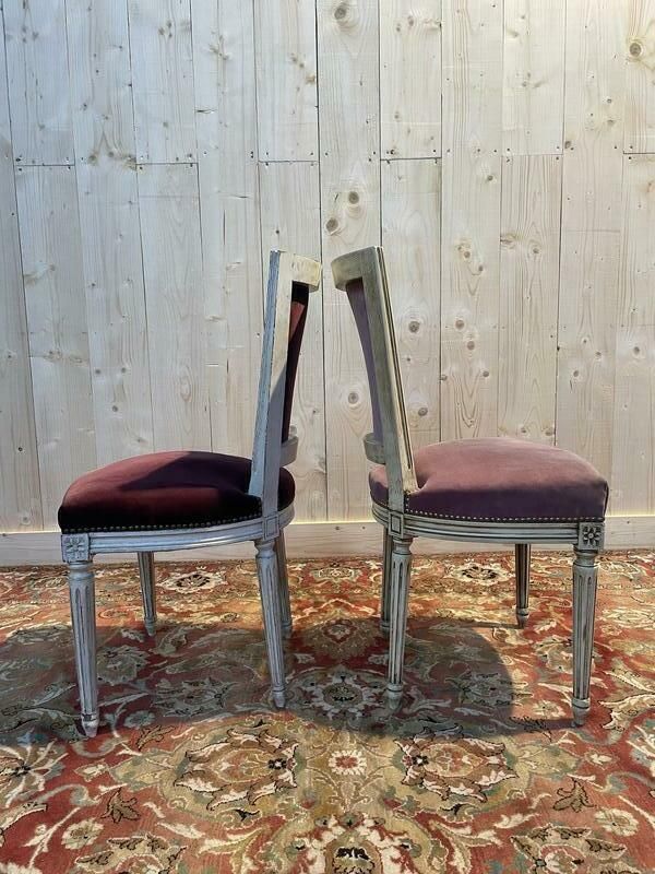 Suite De 8 Chaises Style Louis XVI Modèle Trapèze photo Furniture