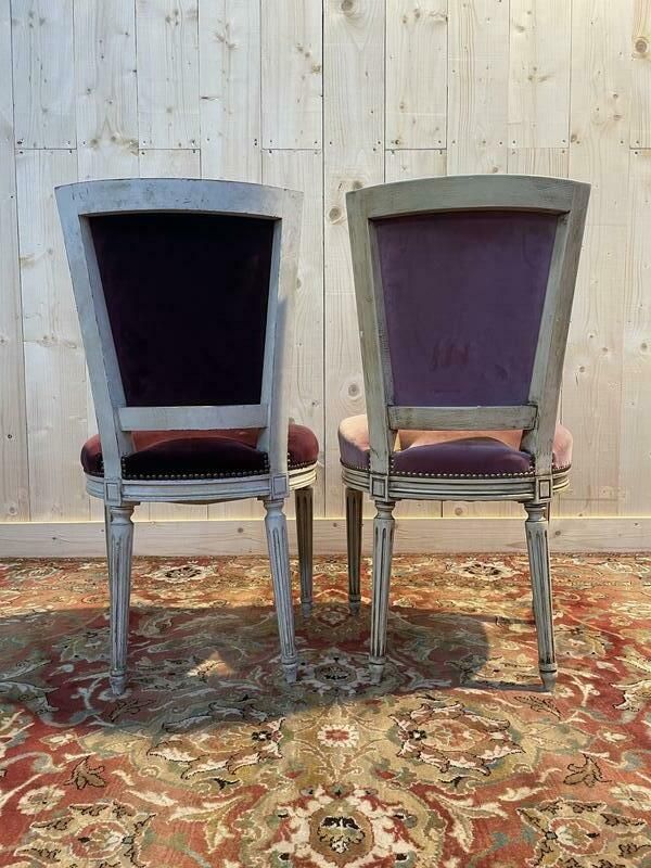Suite De 8 Chaises Style Louis XVI Modèle Trapèze photo 1260.0