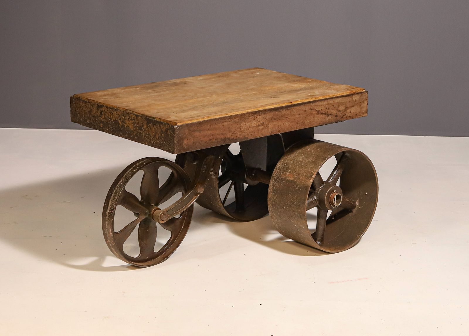 Mid Century Industrial Table On Wheels, 1950´S, Czechoslovakia photo Furniture