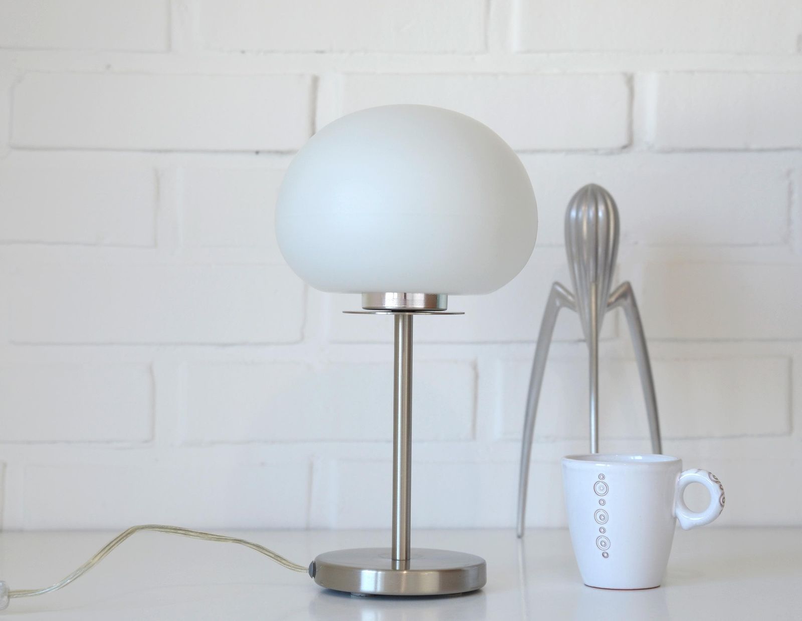 Vintage Table Lamp / Mushroom Lamp / Redesign / Mid Century Modern Style / Elegant Desk Light / Nightstand Light Fixture / Retro Lighting photo Lighting