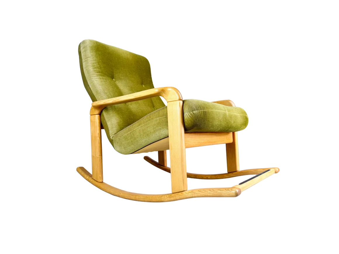 Original Walter Knoll Midcentury Rocking Chair Vintage 1960s