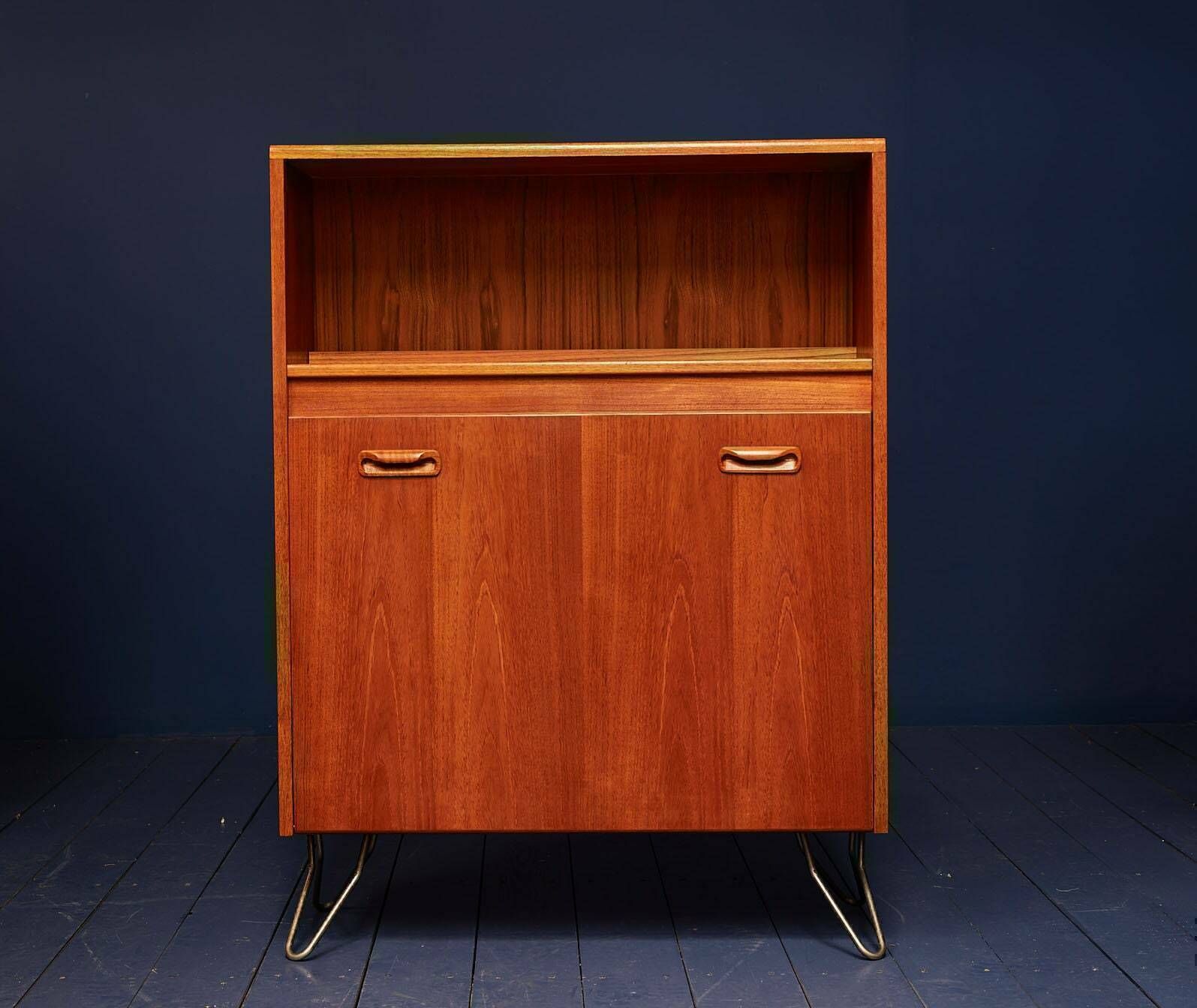 G Plan Drinks Cabinet Mid Century Teak 1970s On Hair Pin Legs photo furniture