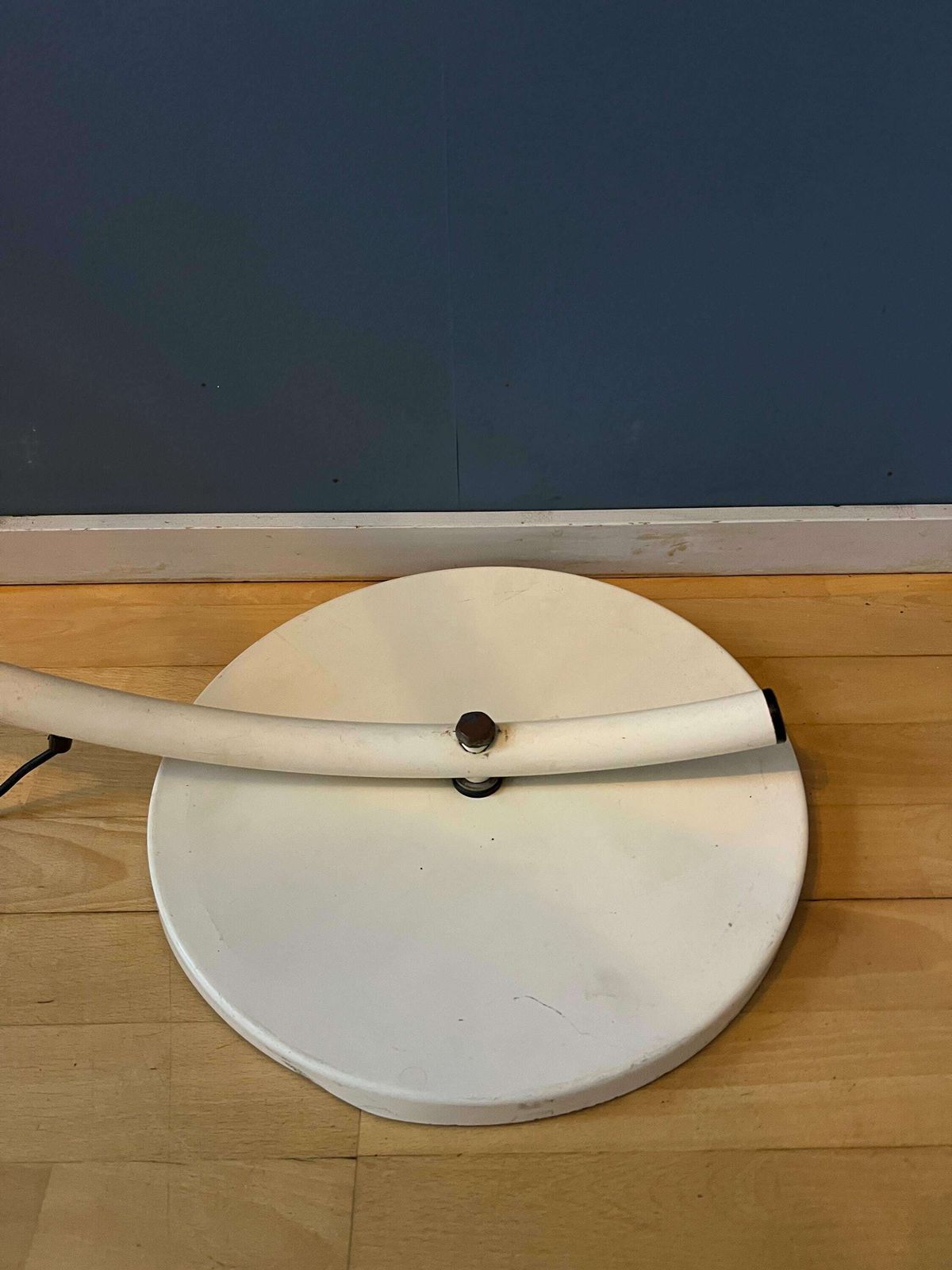 photo for sale White Mid Century Dijkstra Flexible Snake Mushroom Floor Lamp