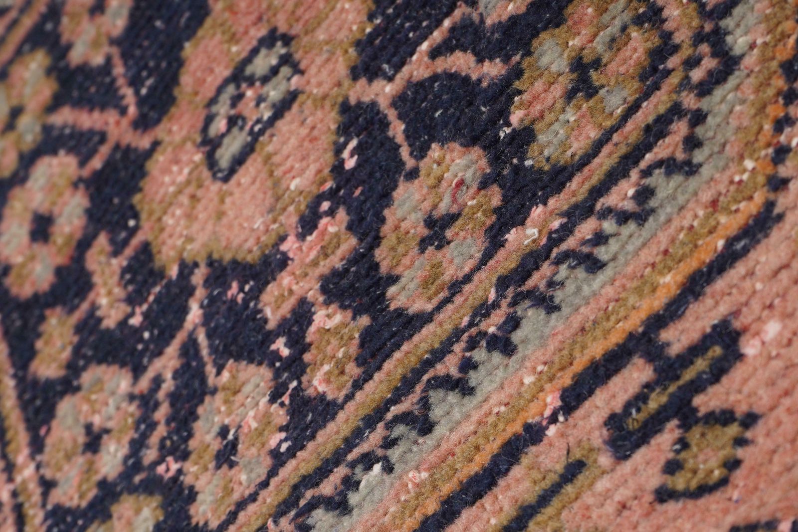 1960s Turkish Oushak Extra Long And Wide Runner   Stair Tread 2'6'' X 21'3'' photo for sale