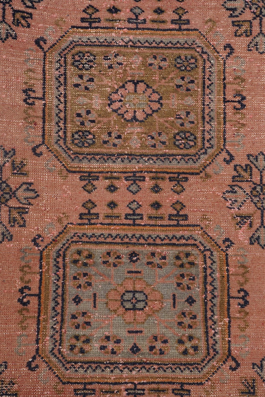 photo for sale 1960s Turkish Oushak Extra Long And Wide Runner   Stair Tread 2'6'' X 21'3''