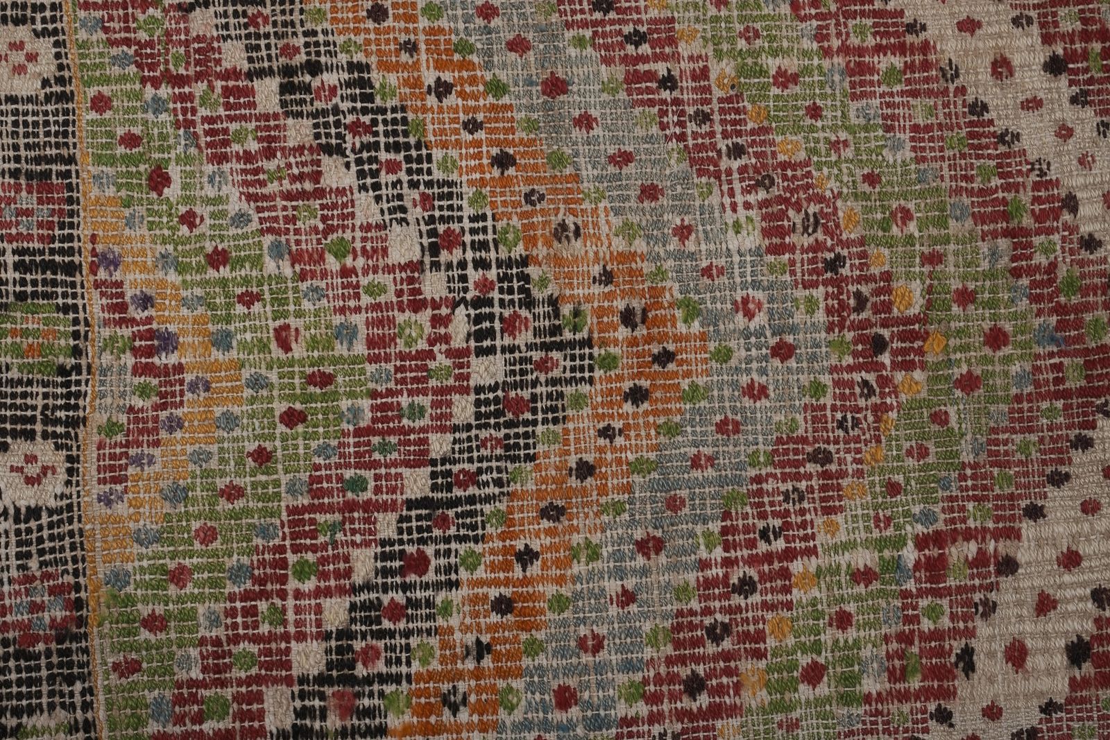 photo furniture Vintage Turkish Flat Weave Jajim Kilim Rug 6'8'' X 10'4''